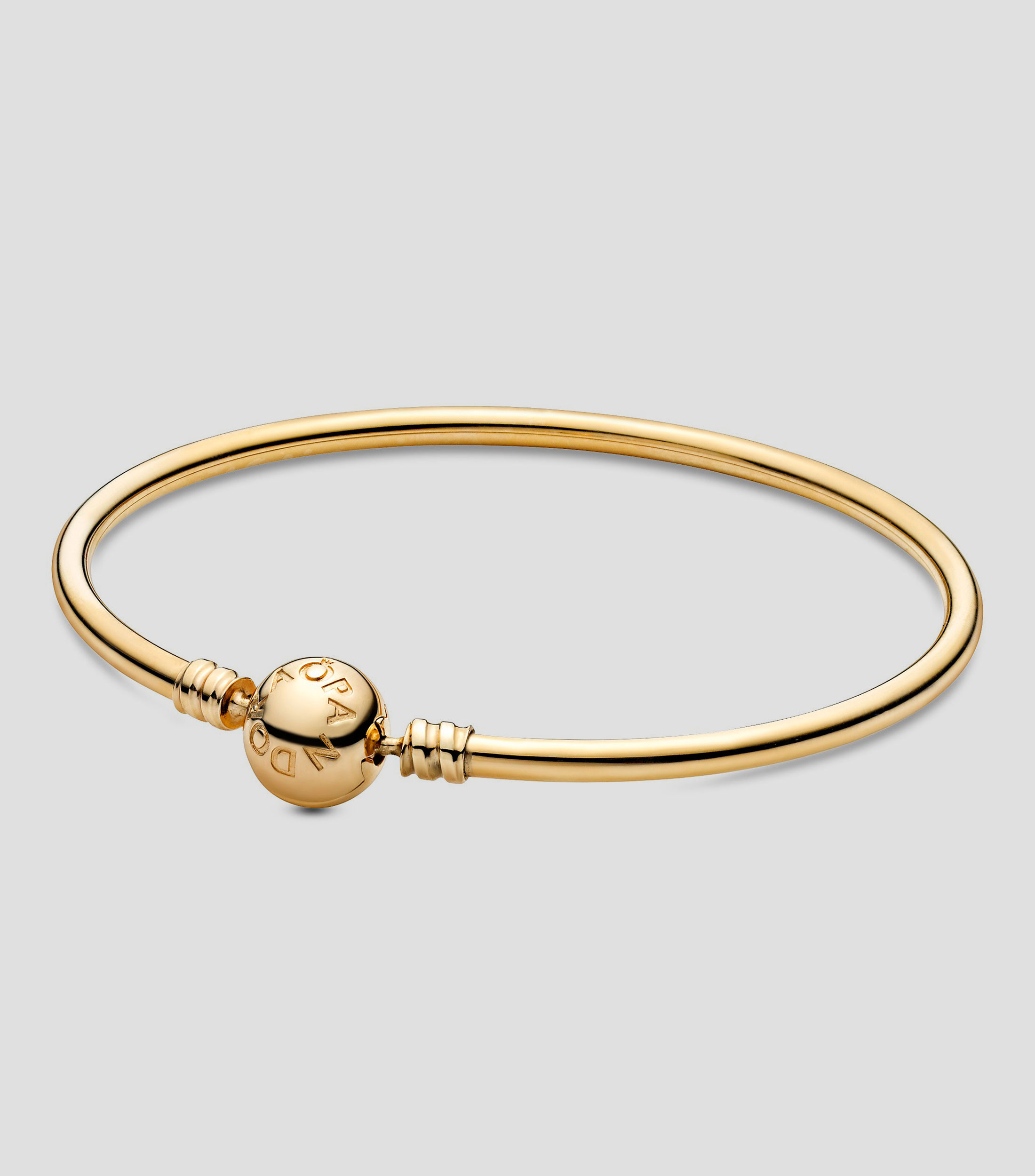 Brazalete rígido en oro amarillo de 14 Kilates Mujer Talla 21 cm