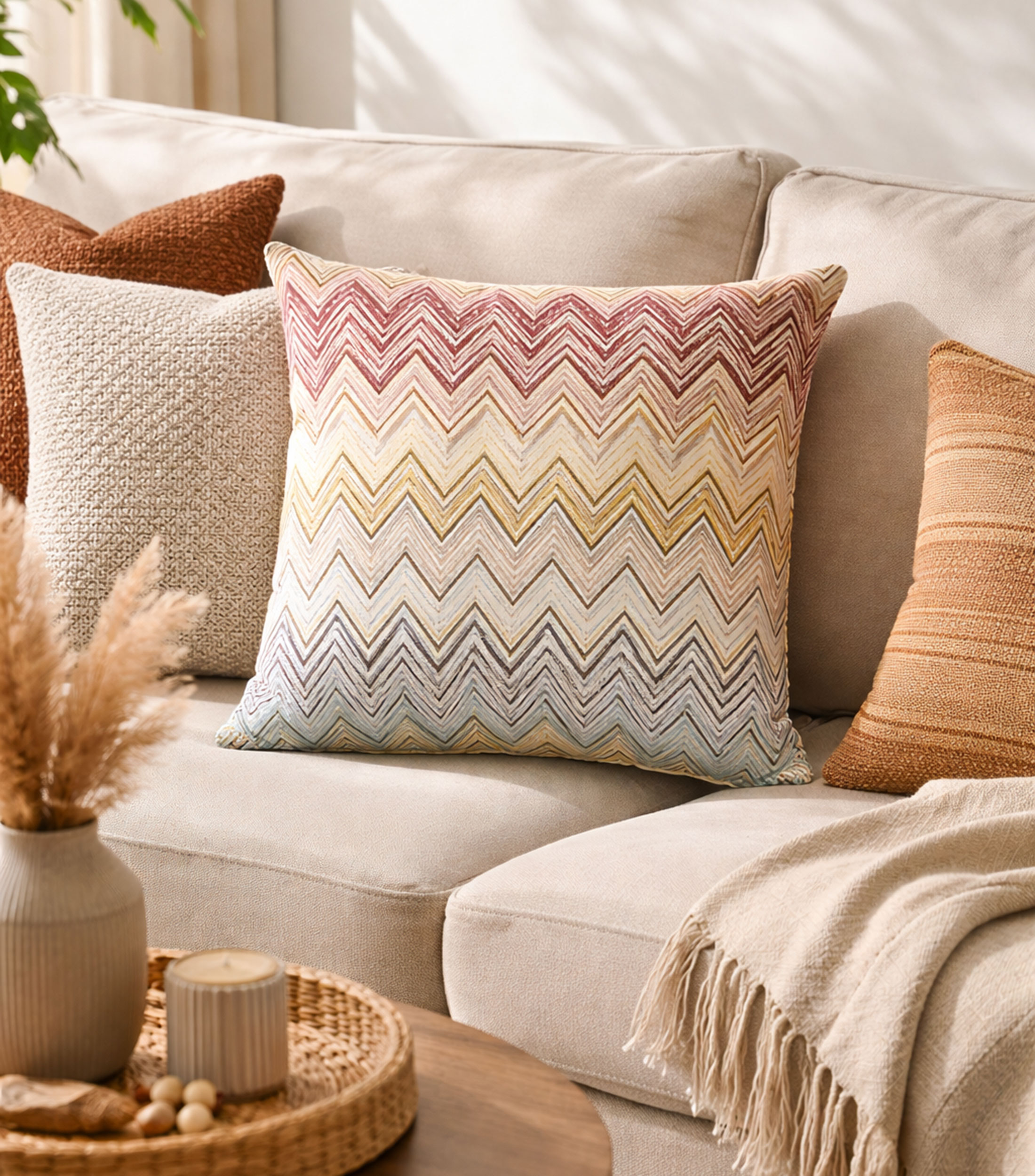 Cojín decorativo Jarris multicolor