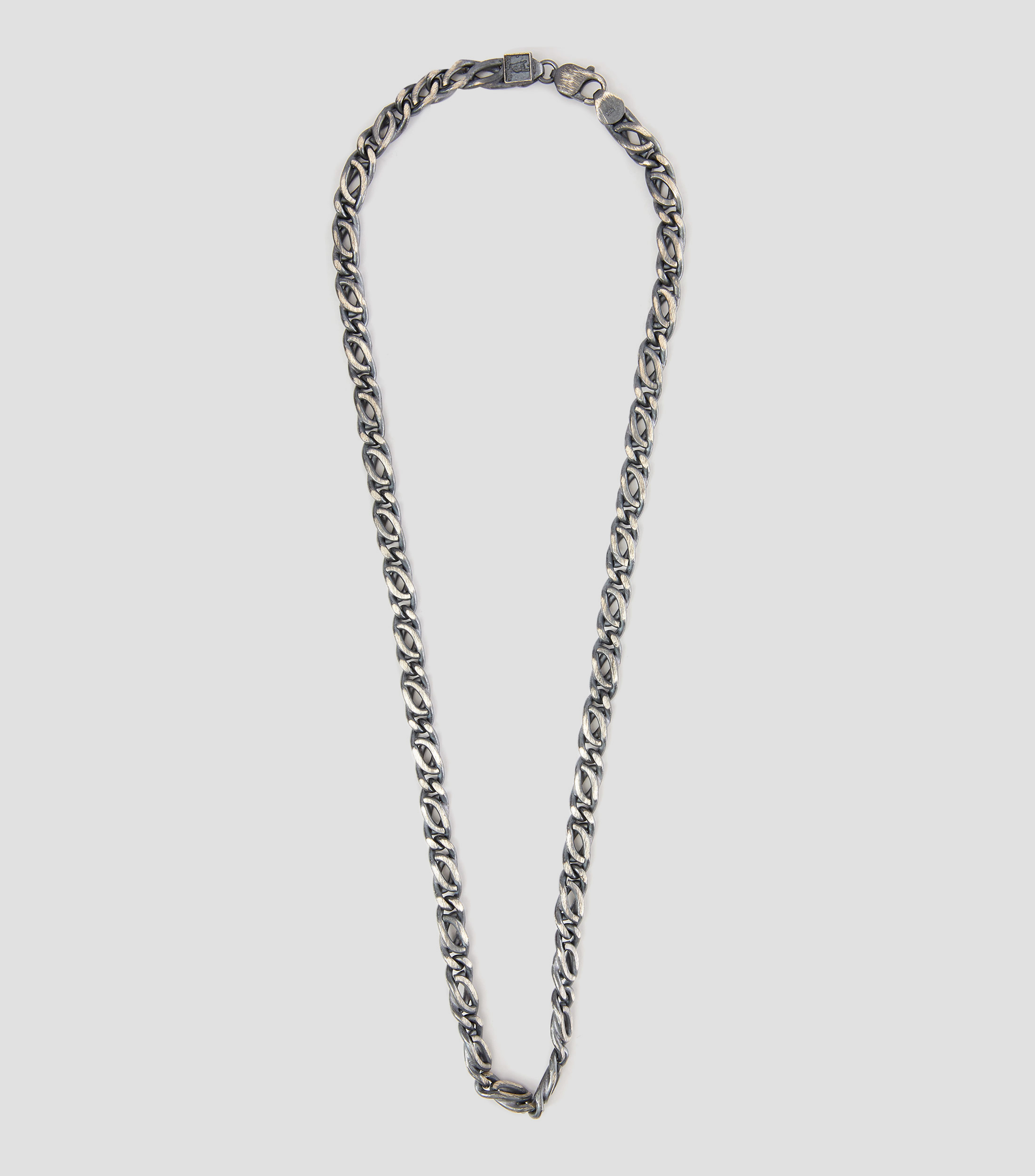 Cadena eslabon egipcio en plata .925 Hombre
