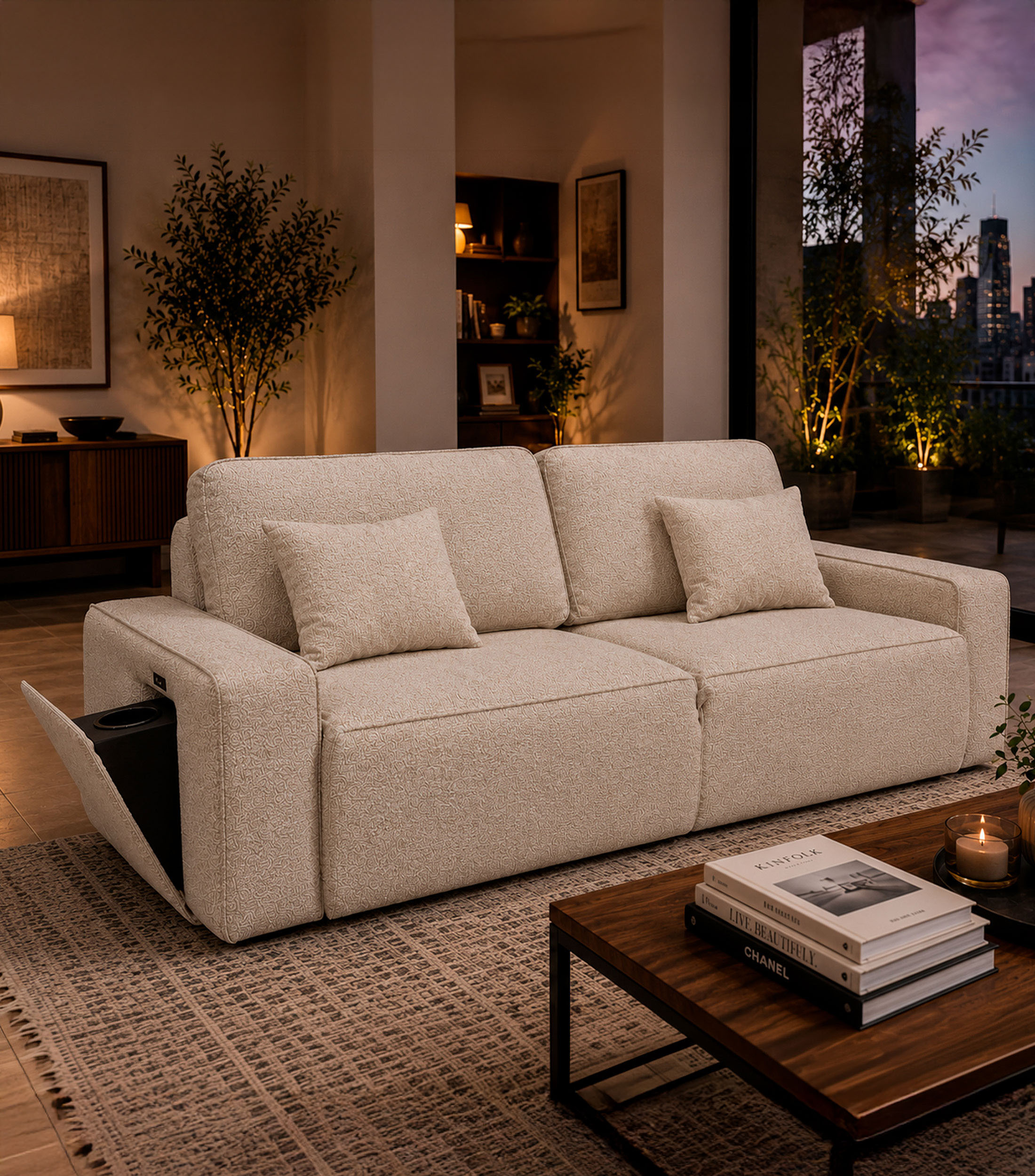 Sofá Cama Taner Beige