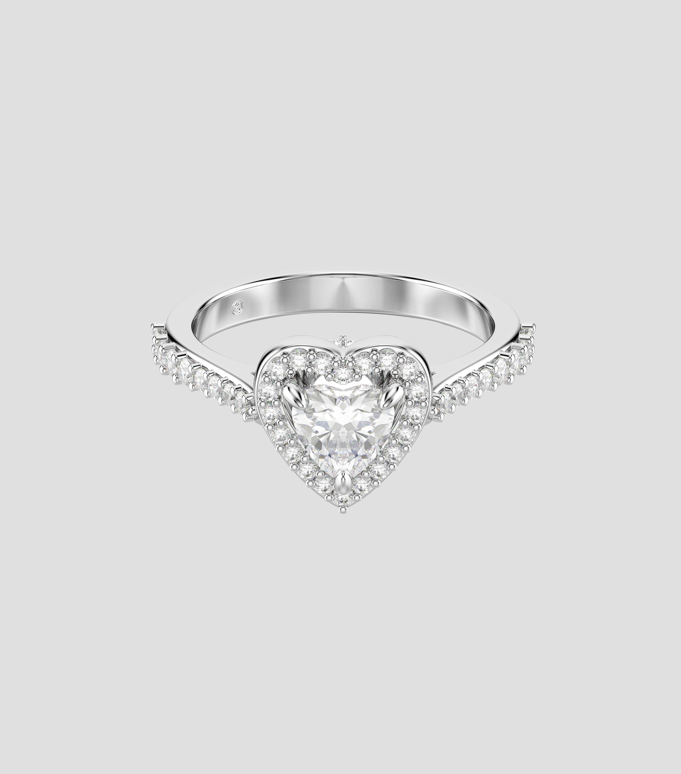 Anillo Corazón con cristales Mujer