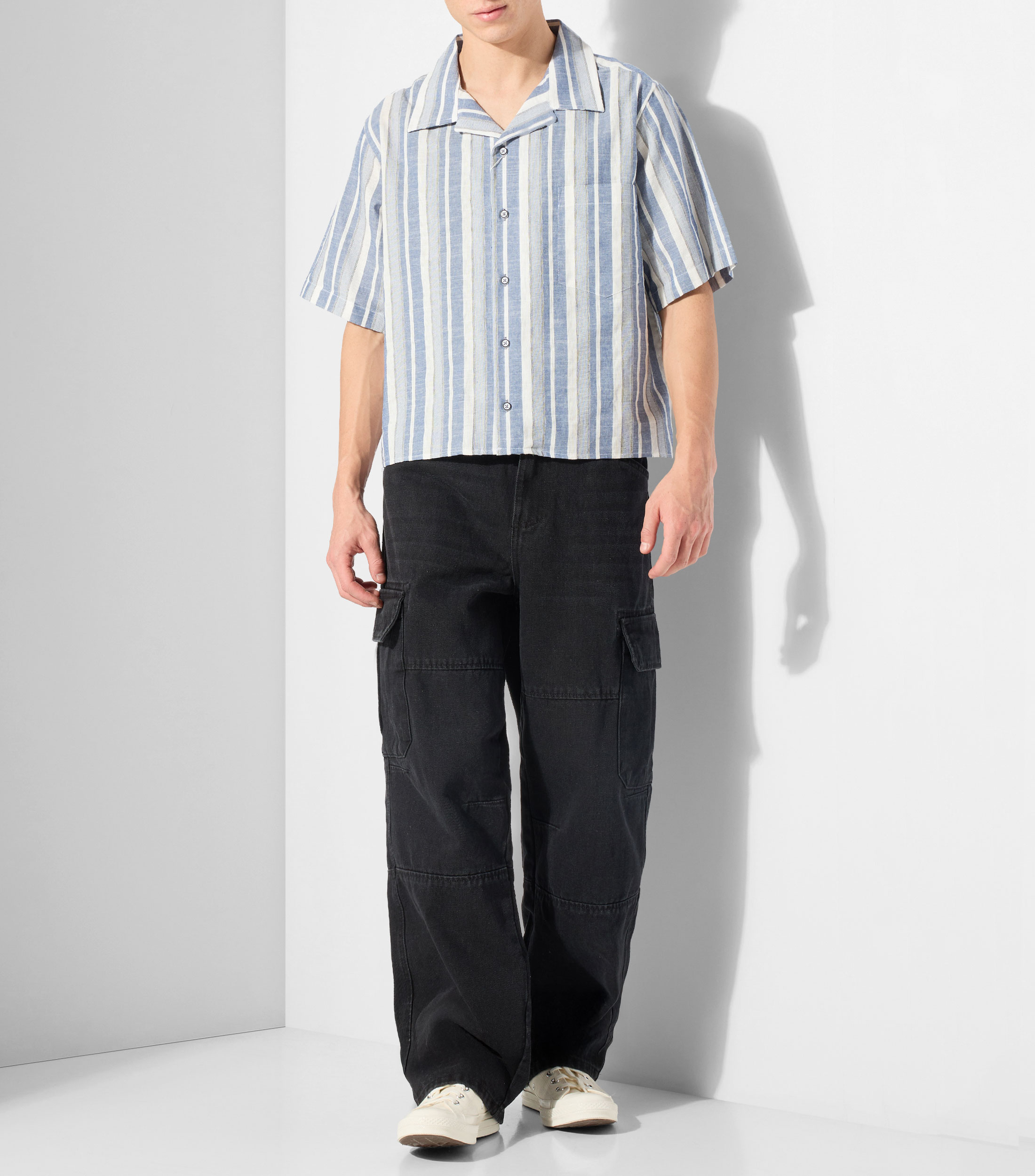 Jeans de corte cargo Hombre