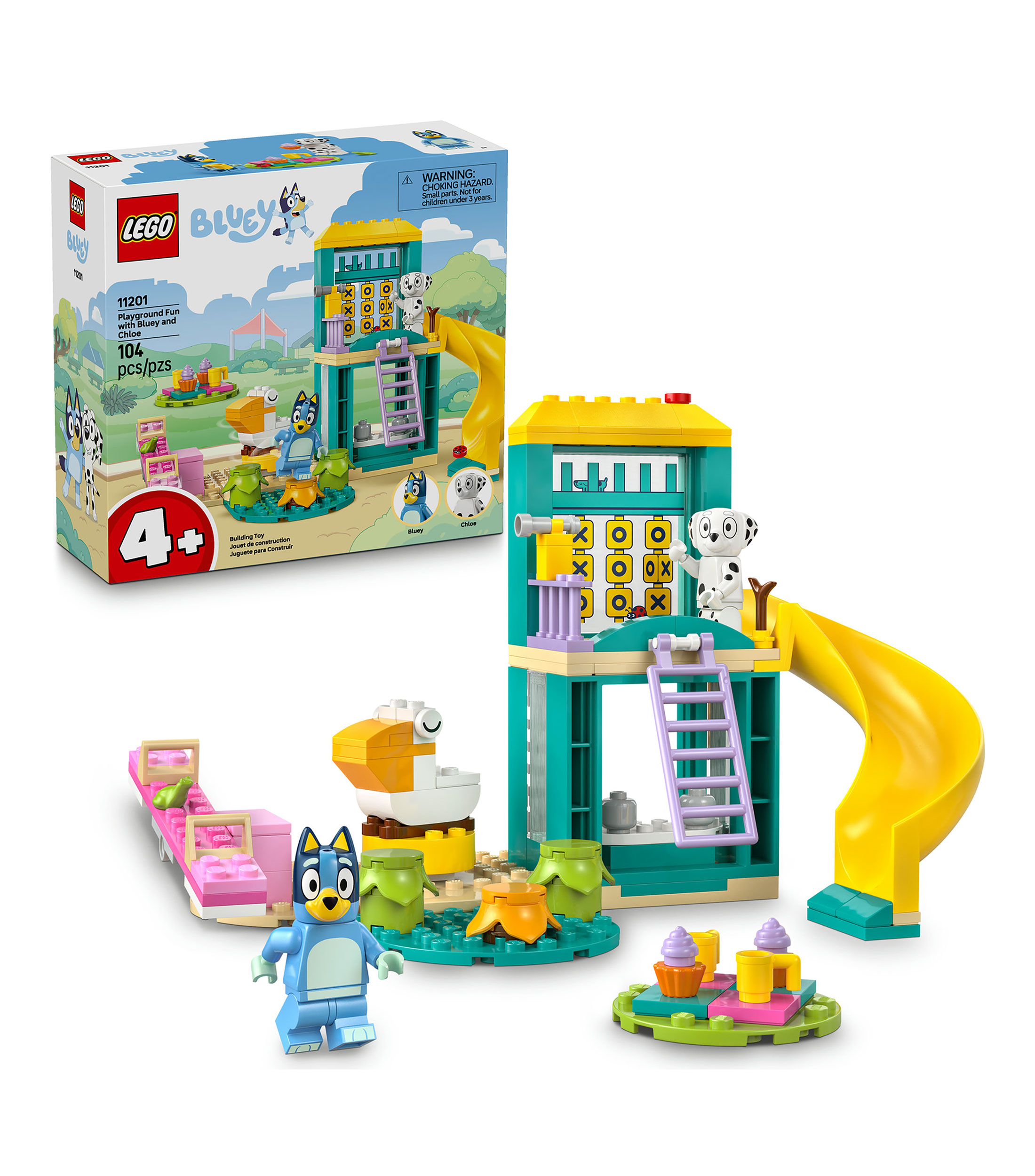 Lego Bluey, Diversión en el Parque de Juegos con Bluey y Chloe