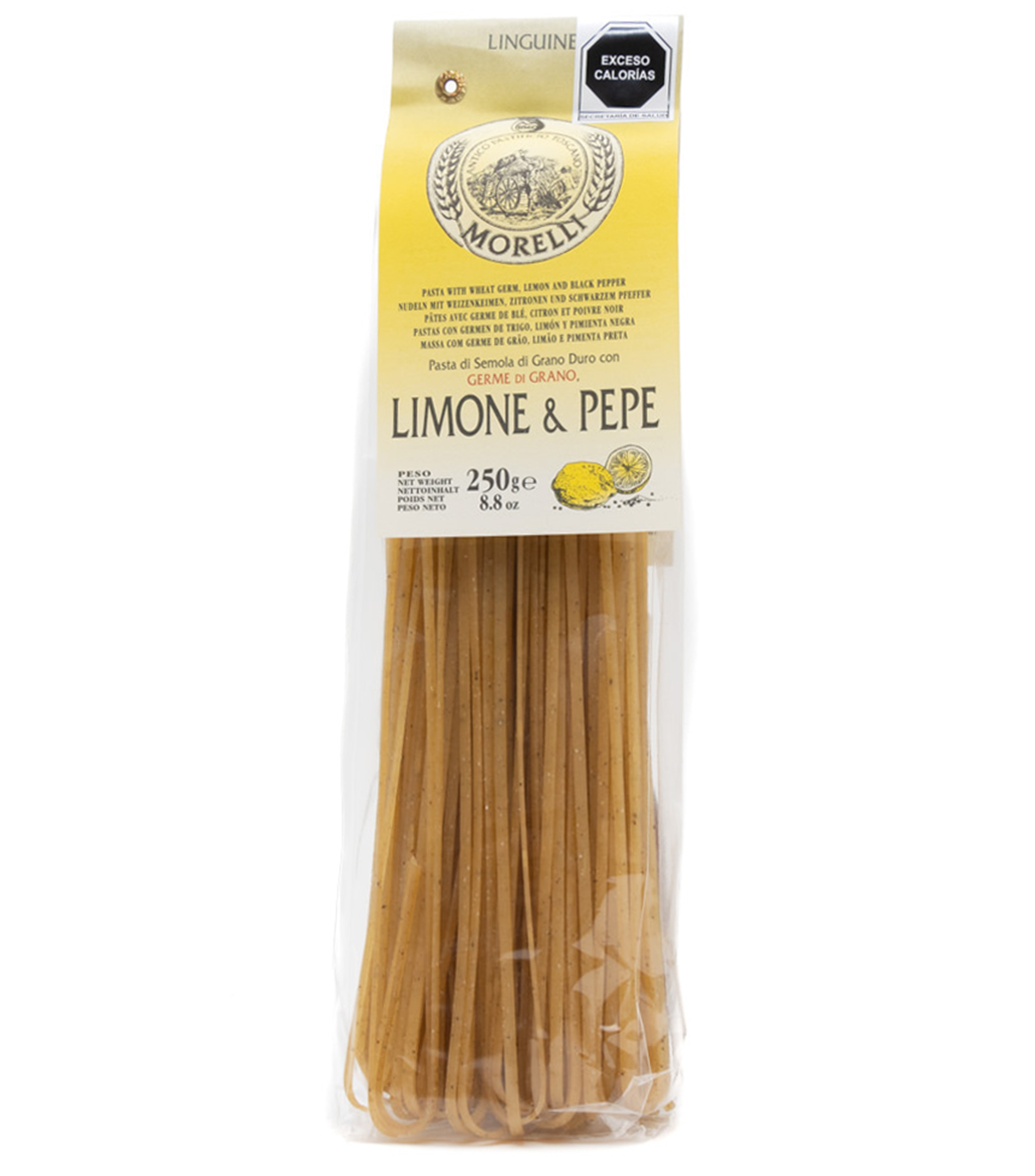 Pasta Luinguine al Limón y Pimienta, 250 gr