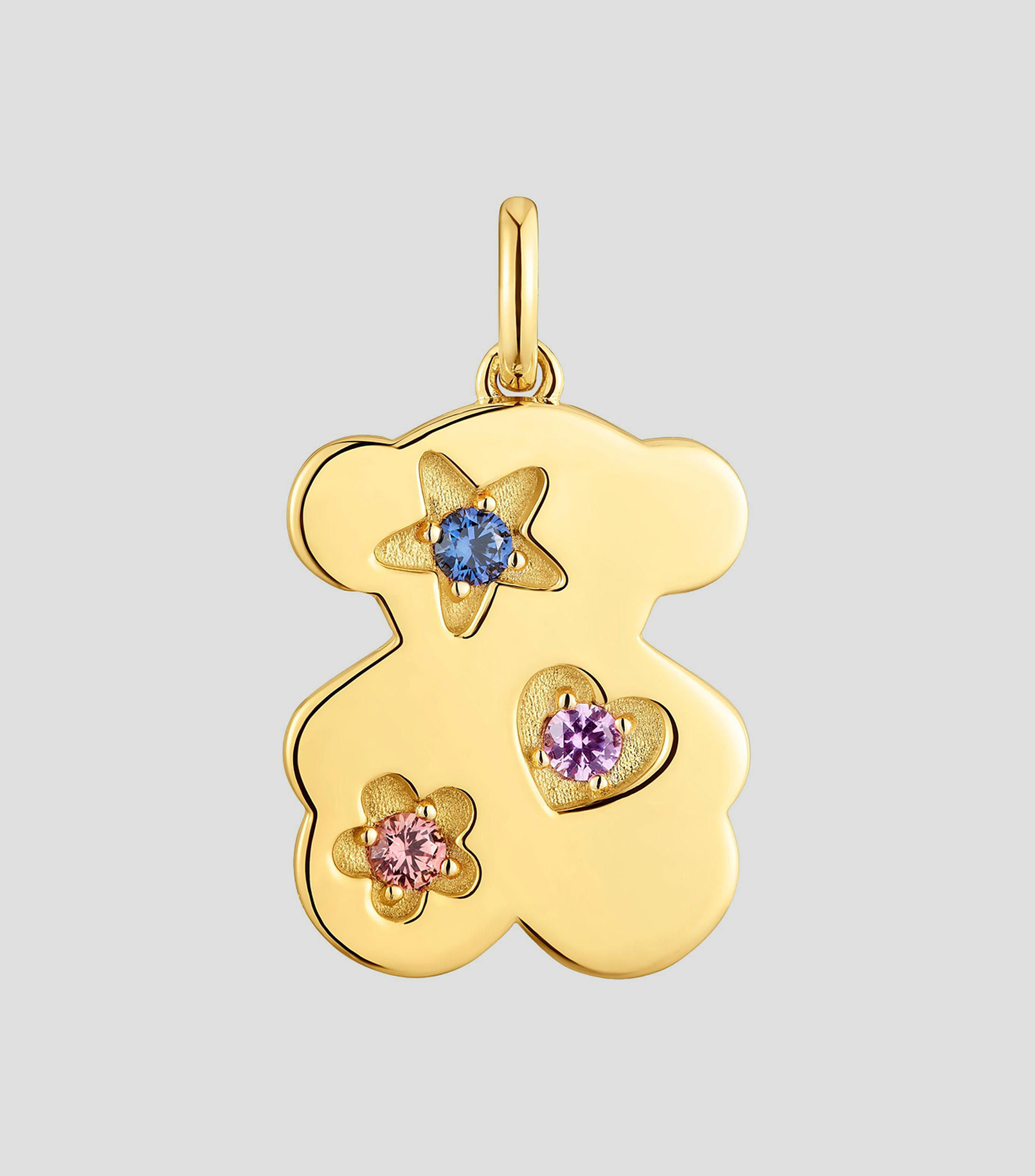 Dije en plata oso Mujer