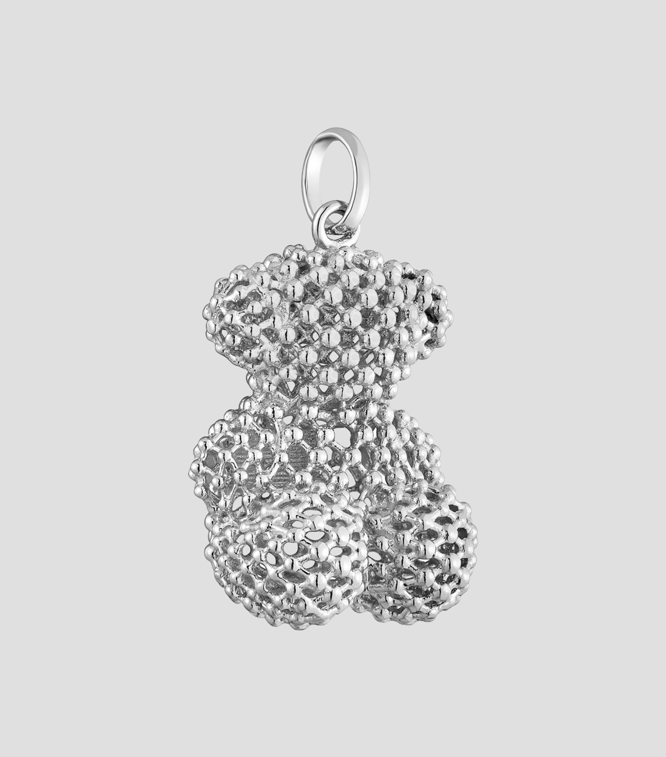 Dije Bold Bear en oro blanco 18 kilates Mujer