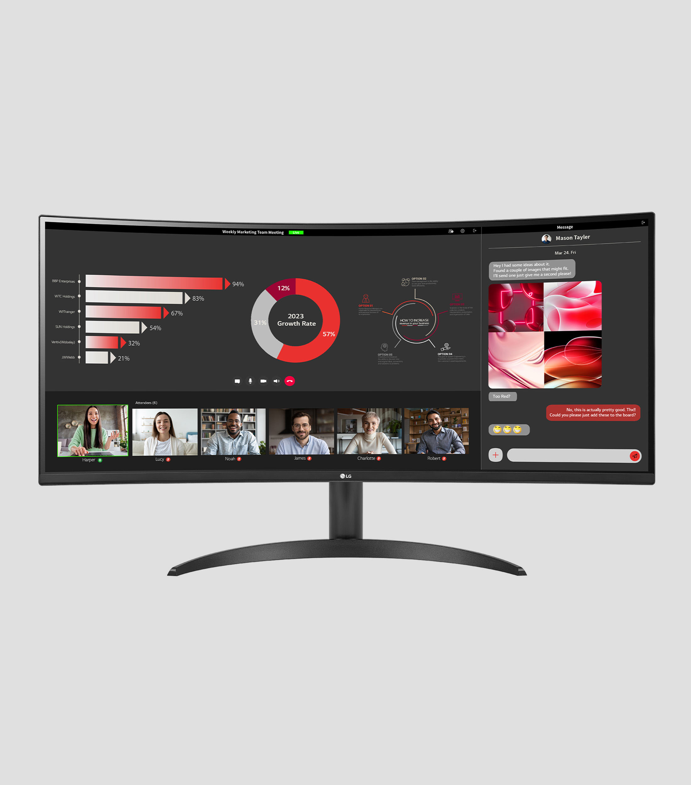 Monitor 34 Pulgadas Curvo UltraWide QHD 100 Hz