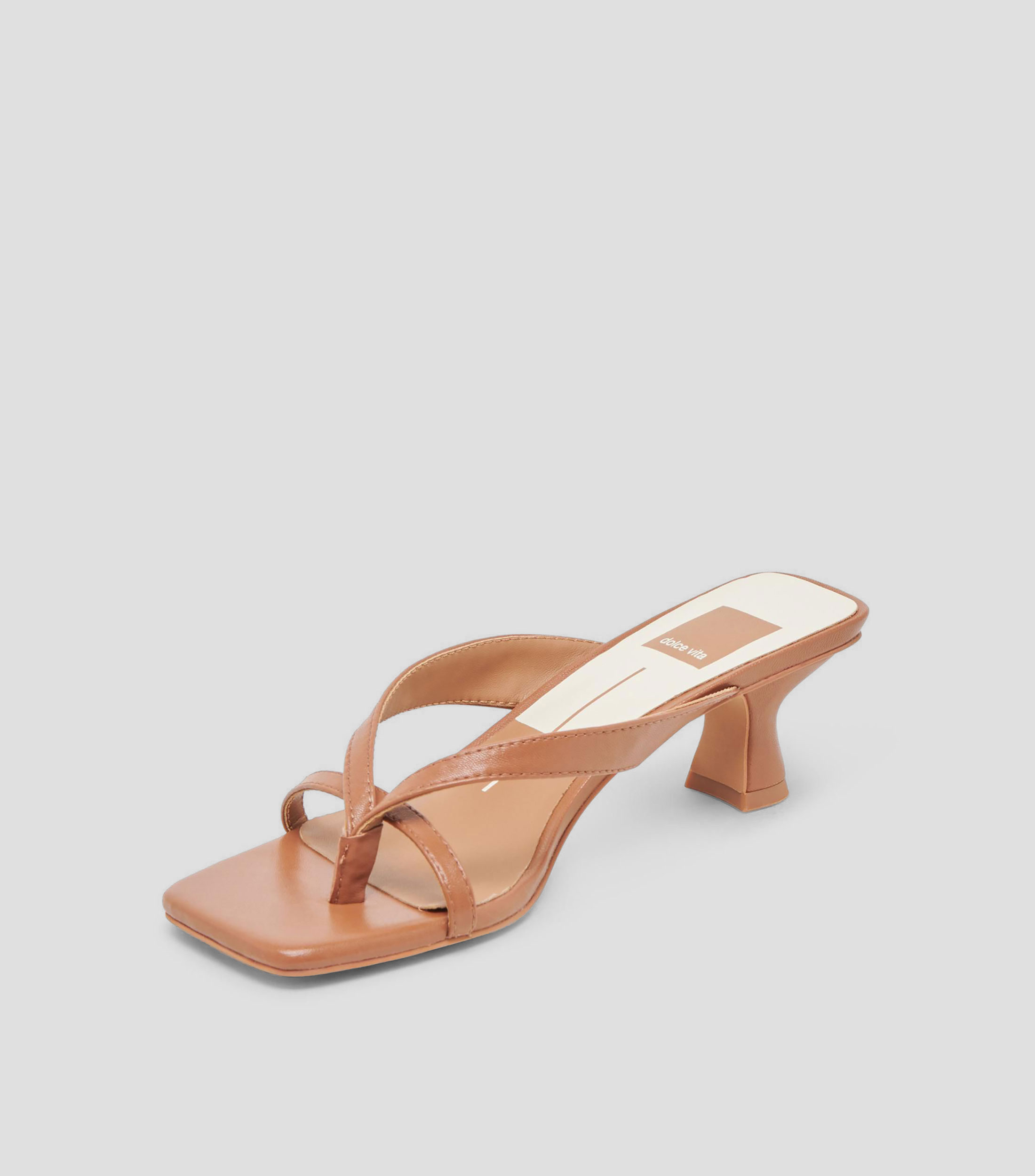 Sandalias Brevel con tacón bajo media luna lisas Mujer