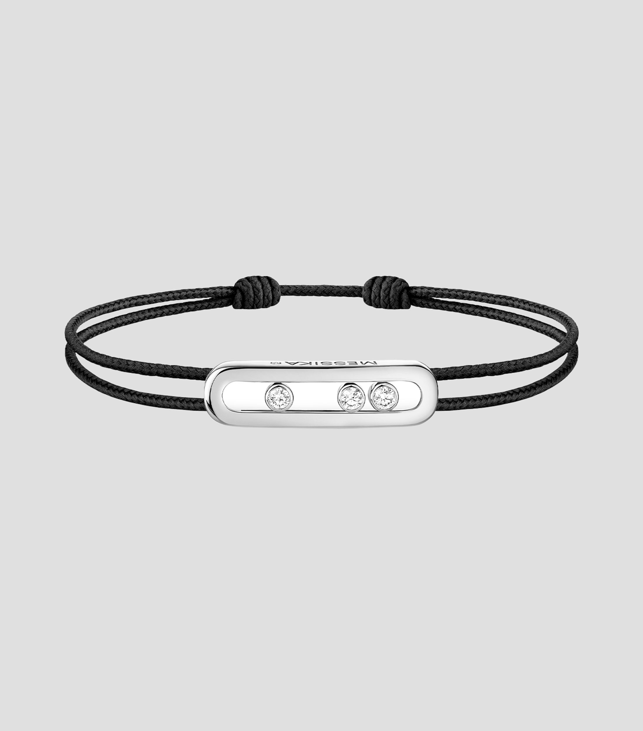 Brazalete en Oro blanco Caresse Mujer