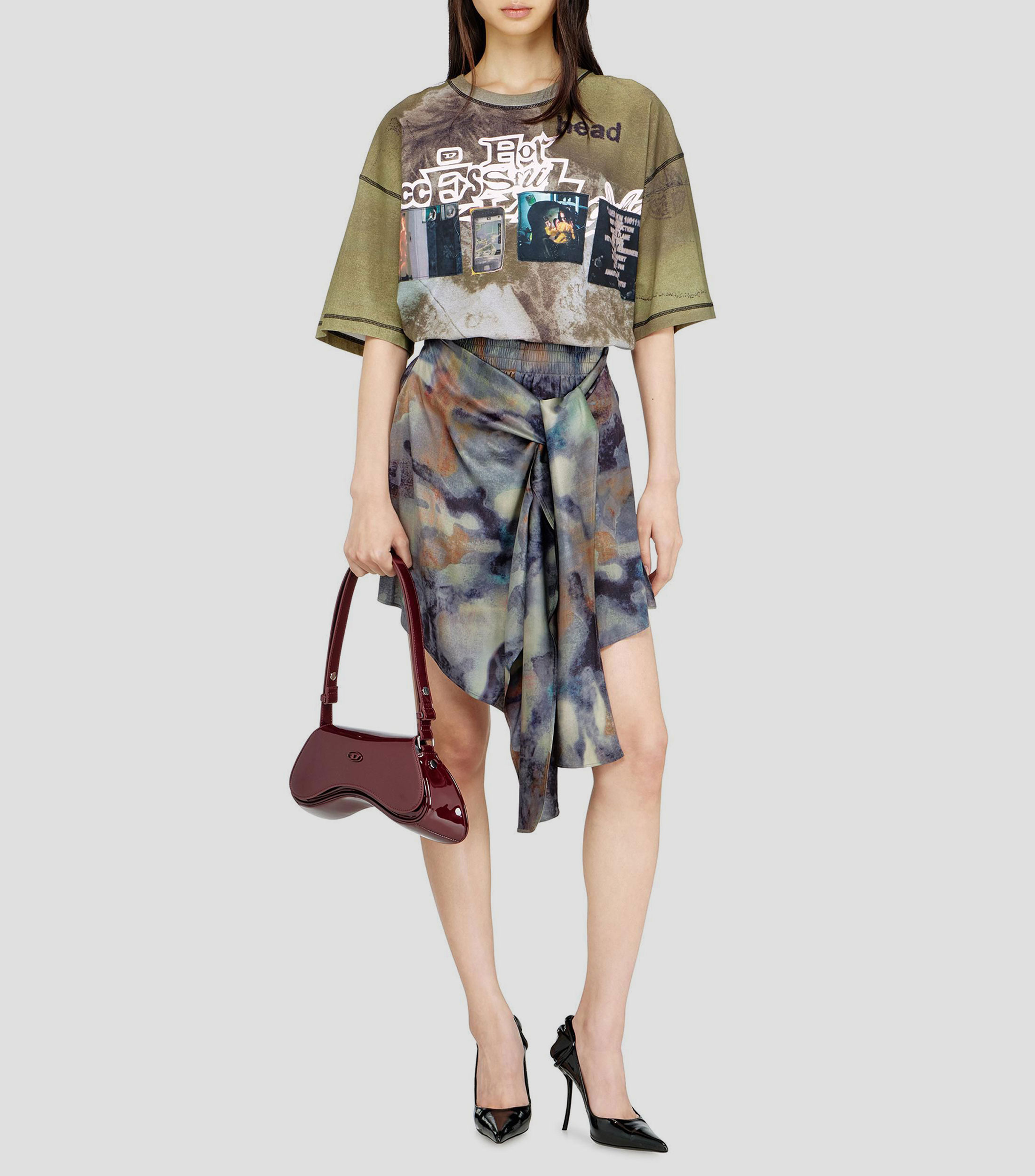 Short falda estampado Mujer