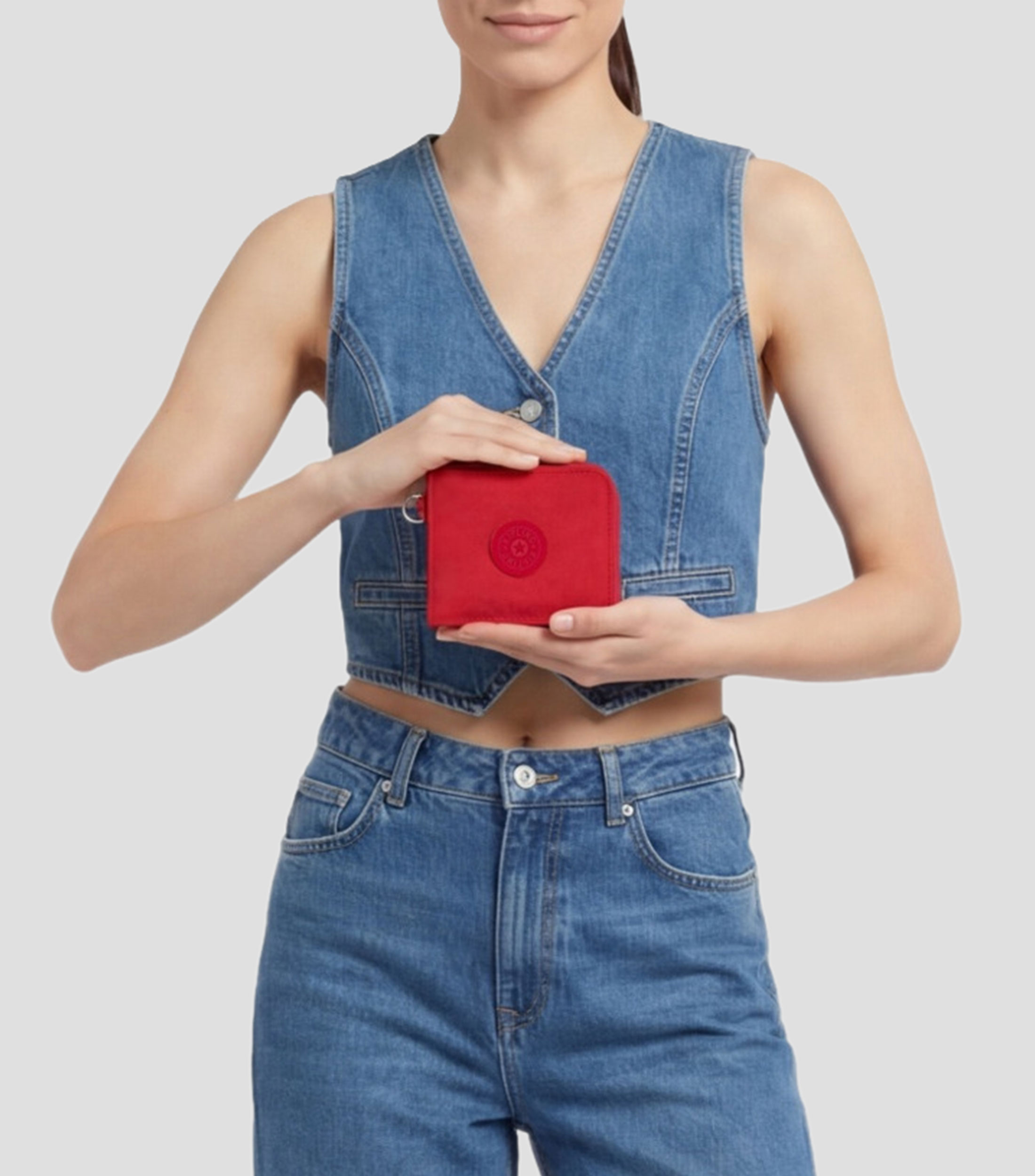 Cartera roja Card Pal lisa Mujer