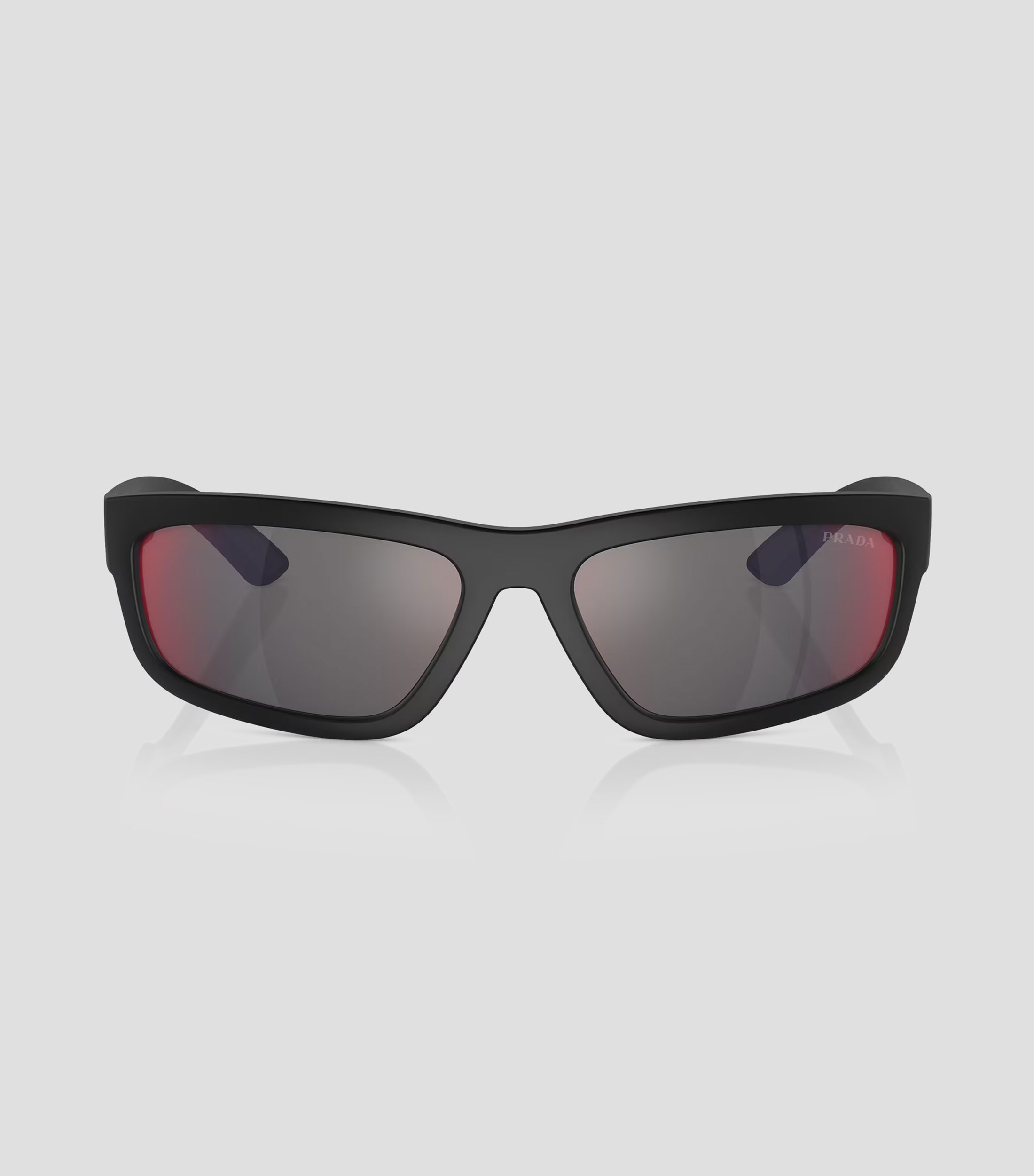 Lentes de sol rectangulares negros Hombre