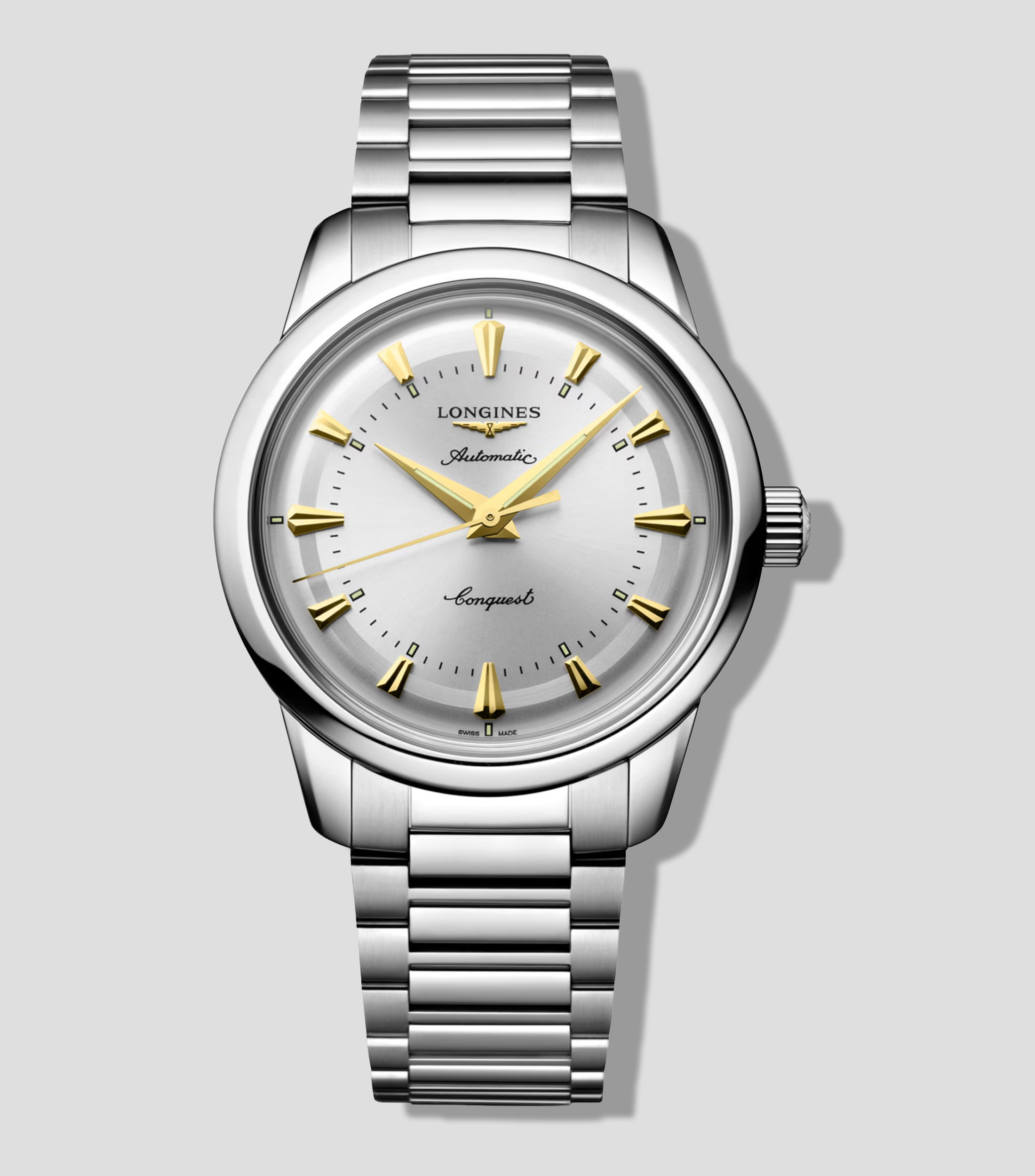 Reloj para Hombre Conquest Heritage de vestir plateado