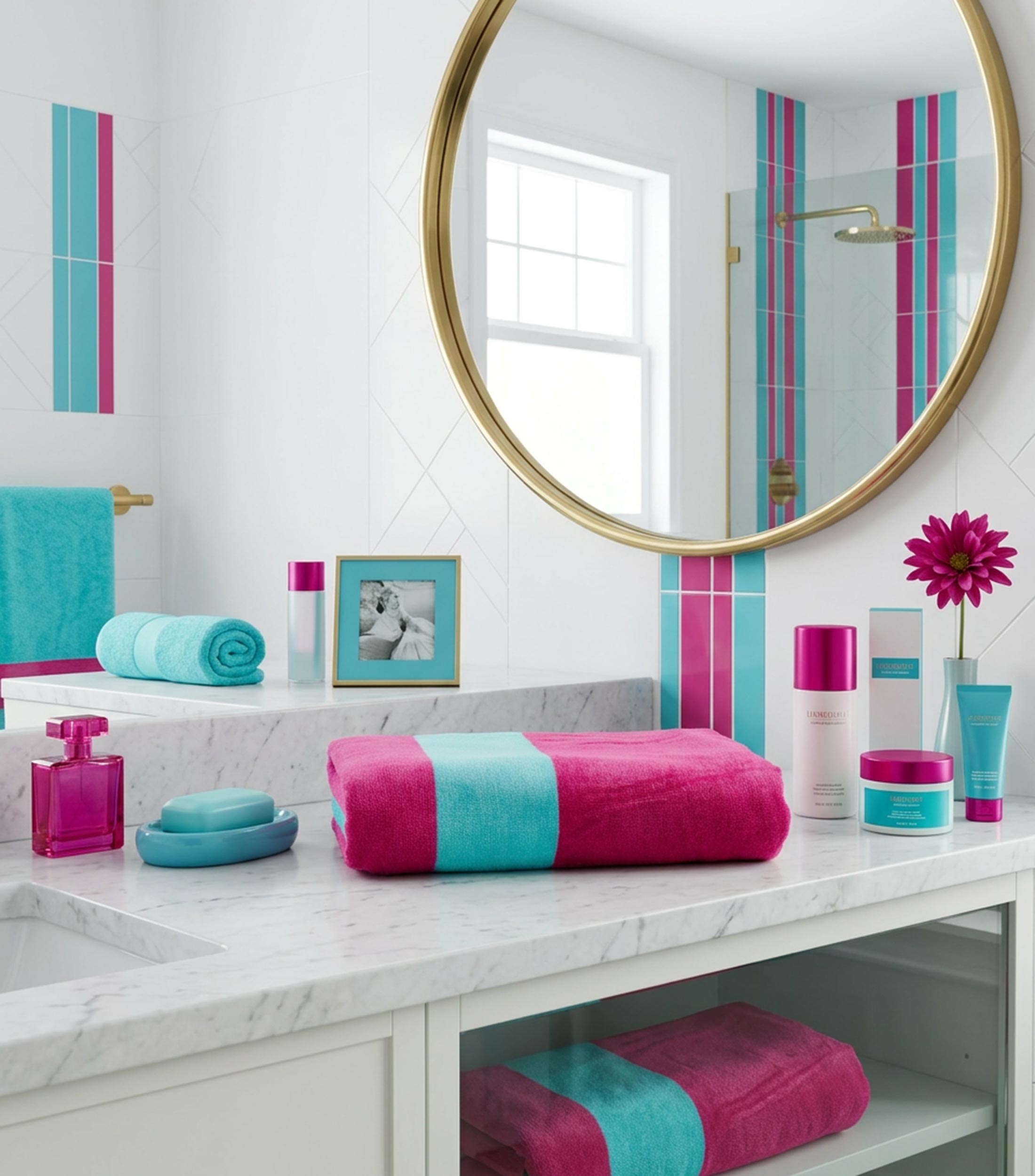 Toalla de Baño Bernadette Fucsia