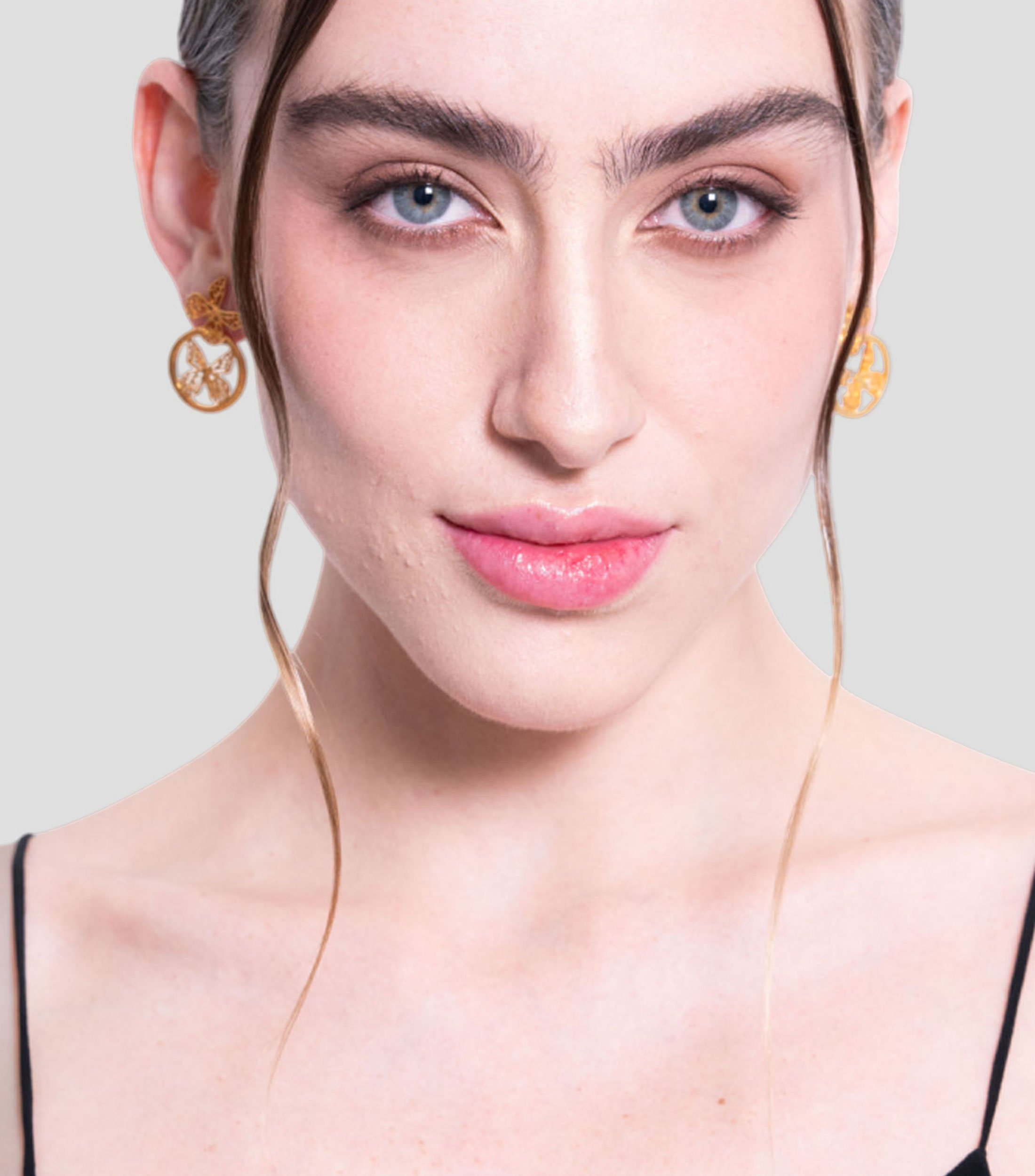 Aretes co Mariposas Mujer