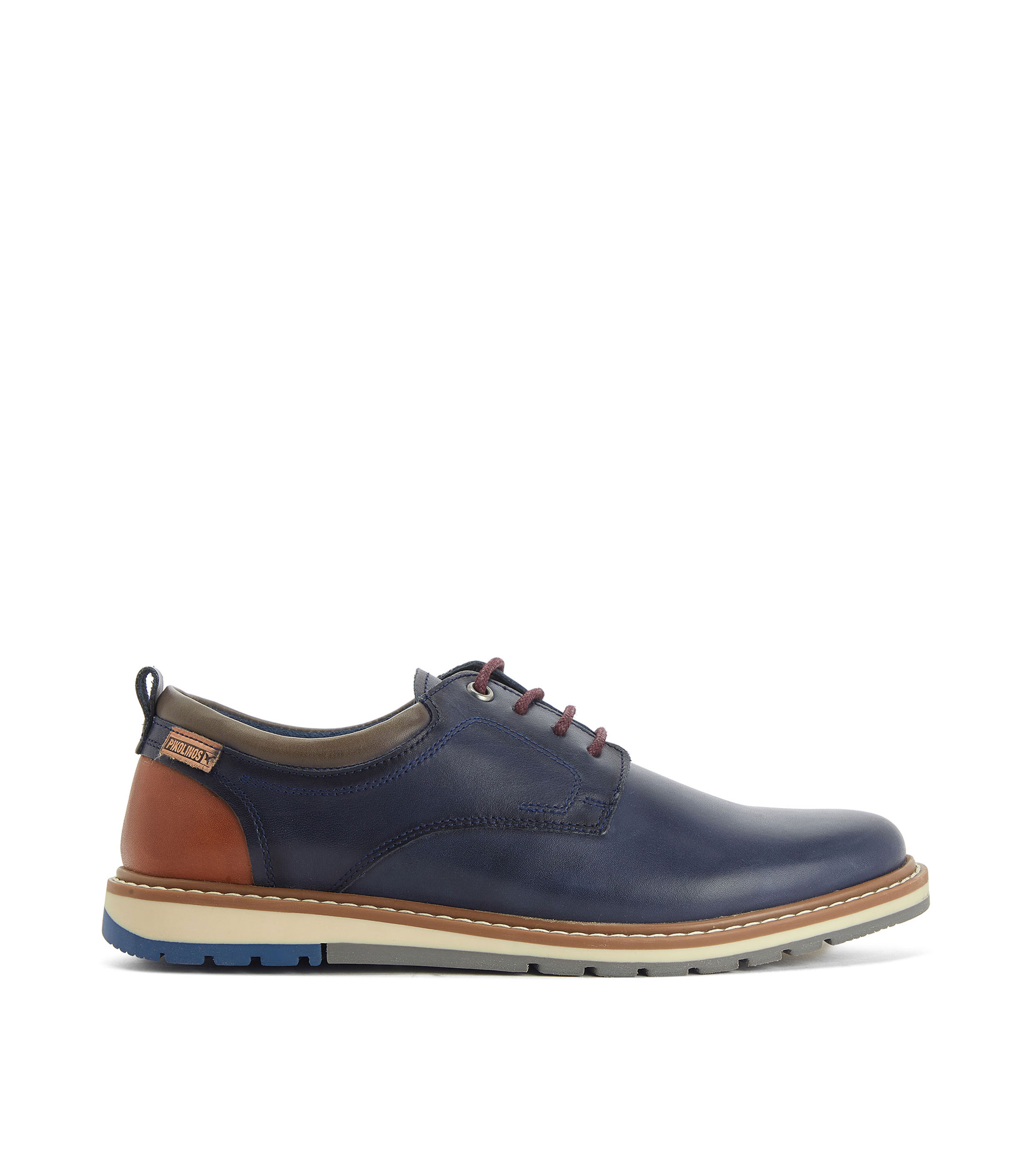 Zapatos Blucher azules en piel Hombre | Palacio de