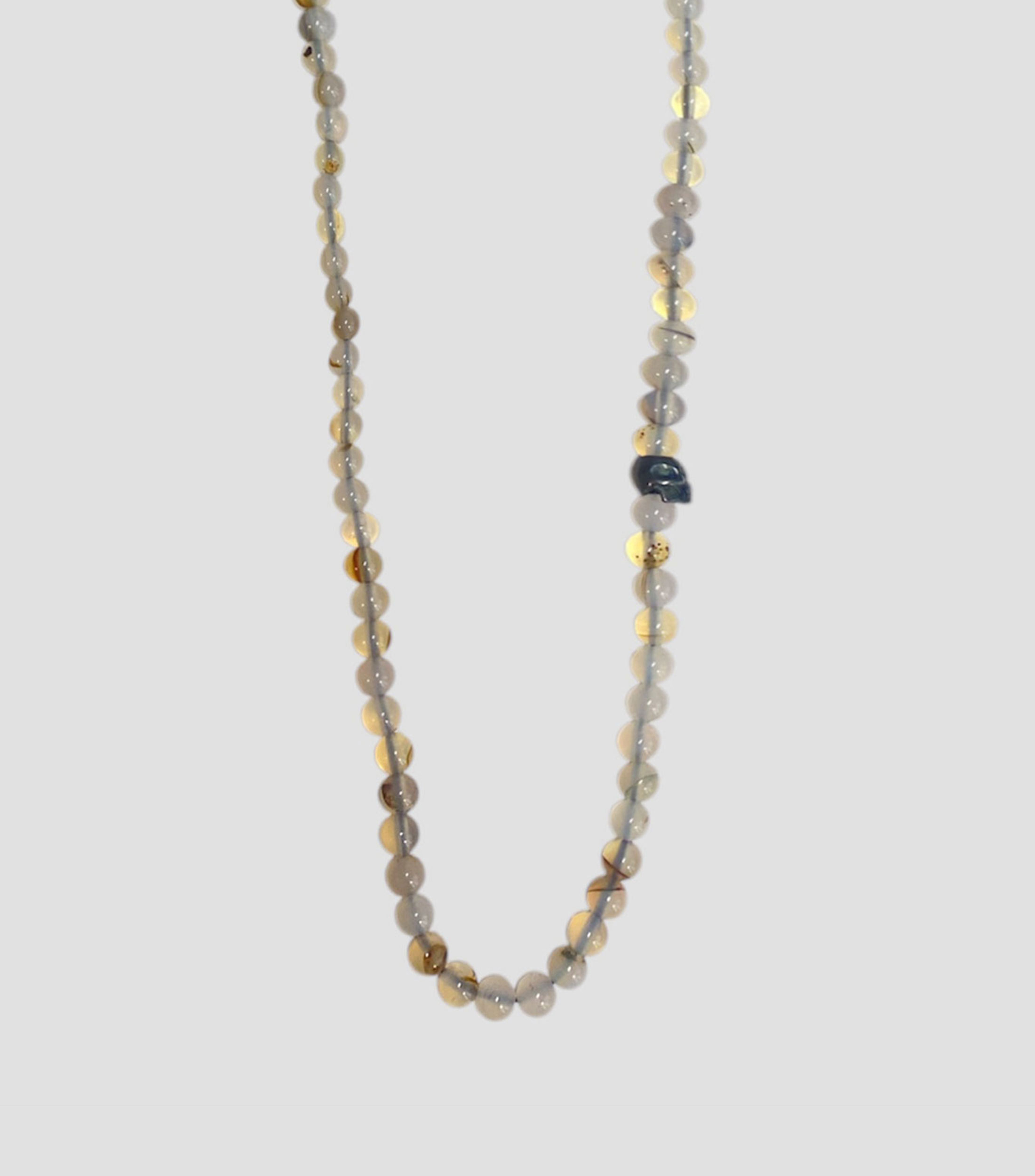 Collar en plata .925 con piedra agata Hombre