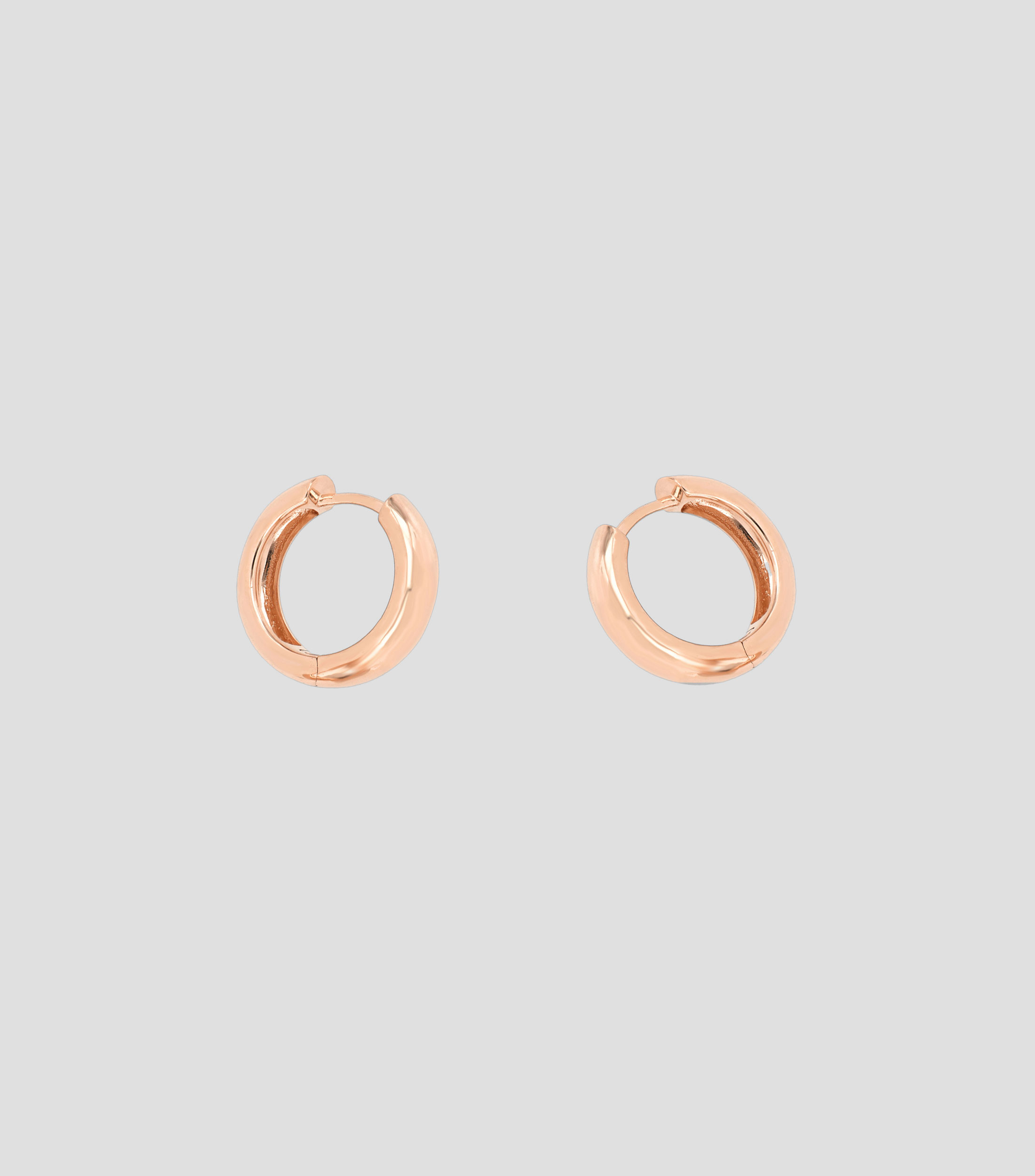 Aretes en oro rosa de 18 Kts Mujer