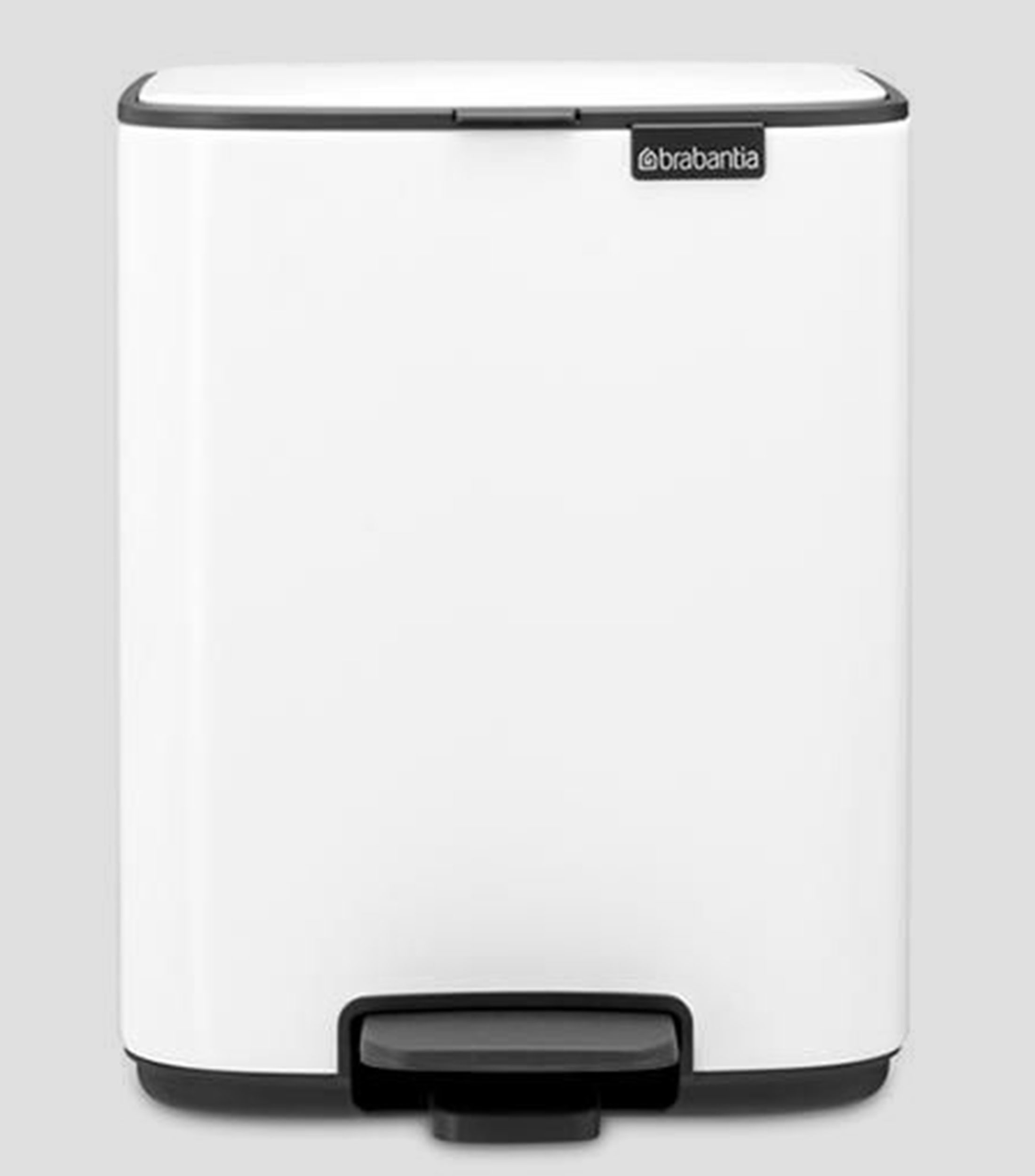 Bote para basura blanco Bo Pedal Bin en acero inoxidable, 7L