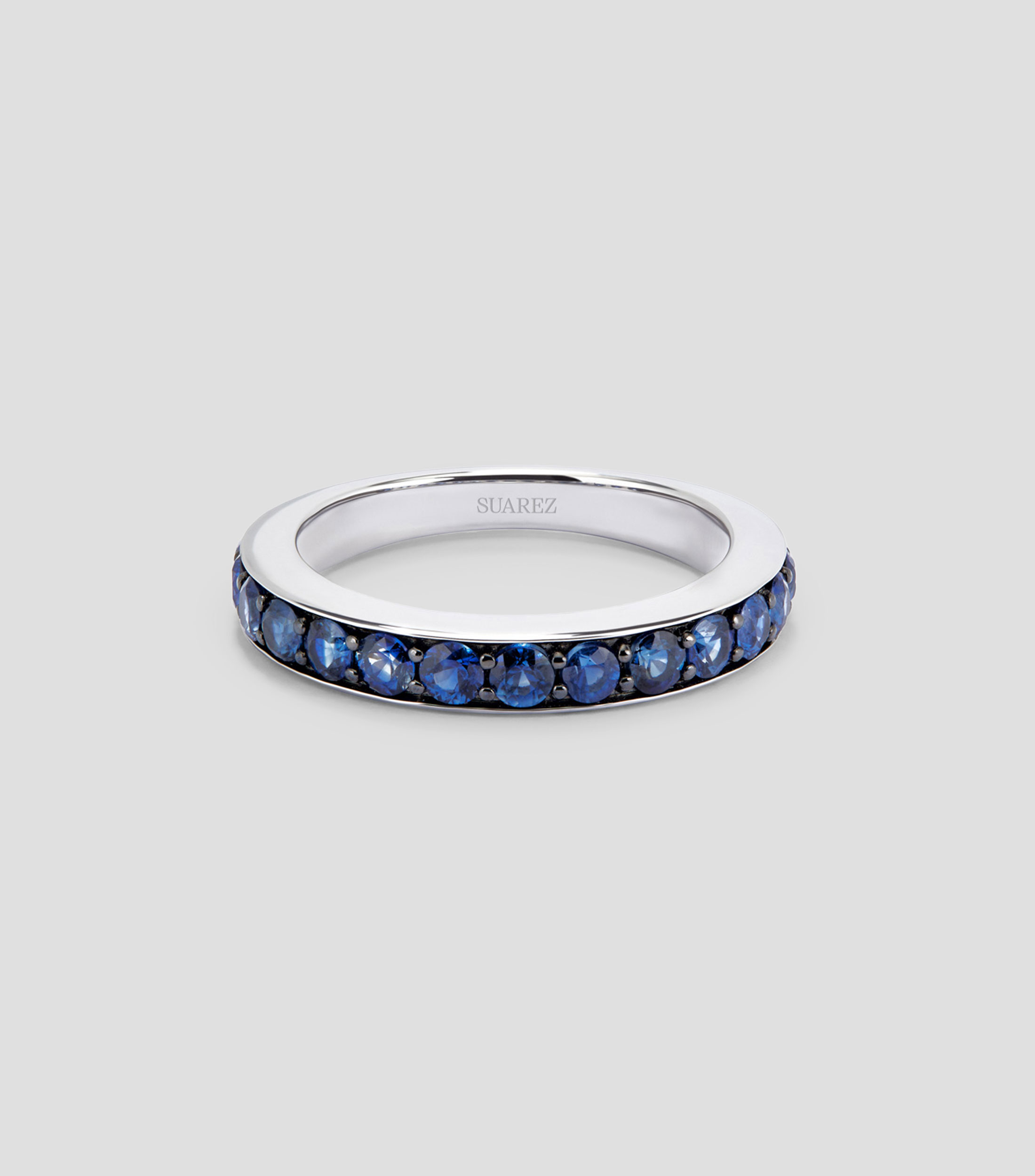 Anillo en Plata con Zafiro Mujer