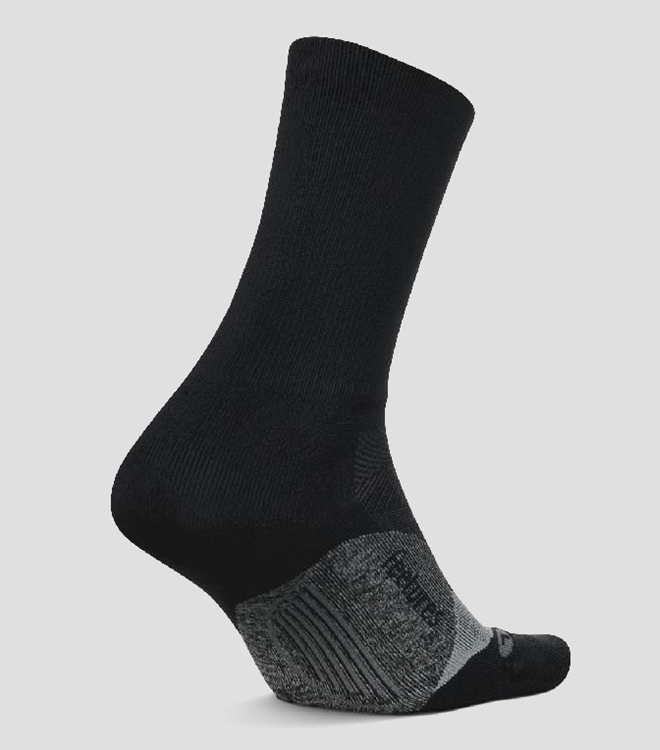 Calcetín de compresión Elite Cushion Crew Negro Hombre
