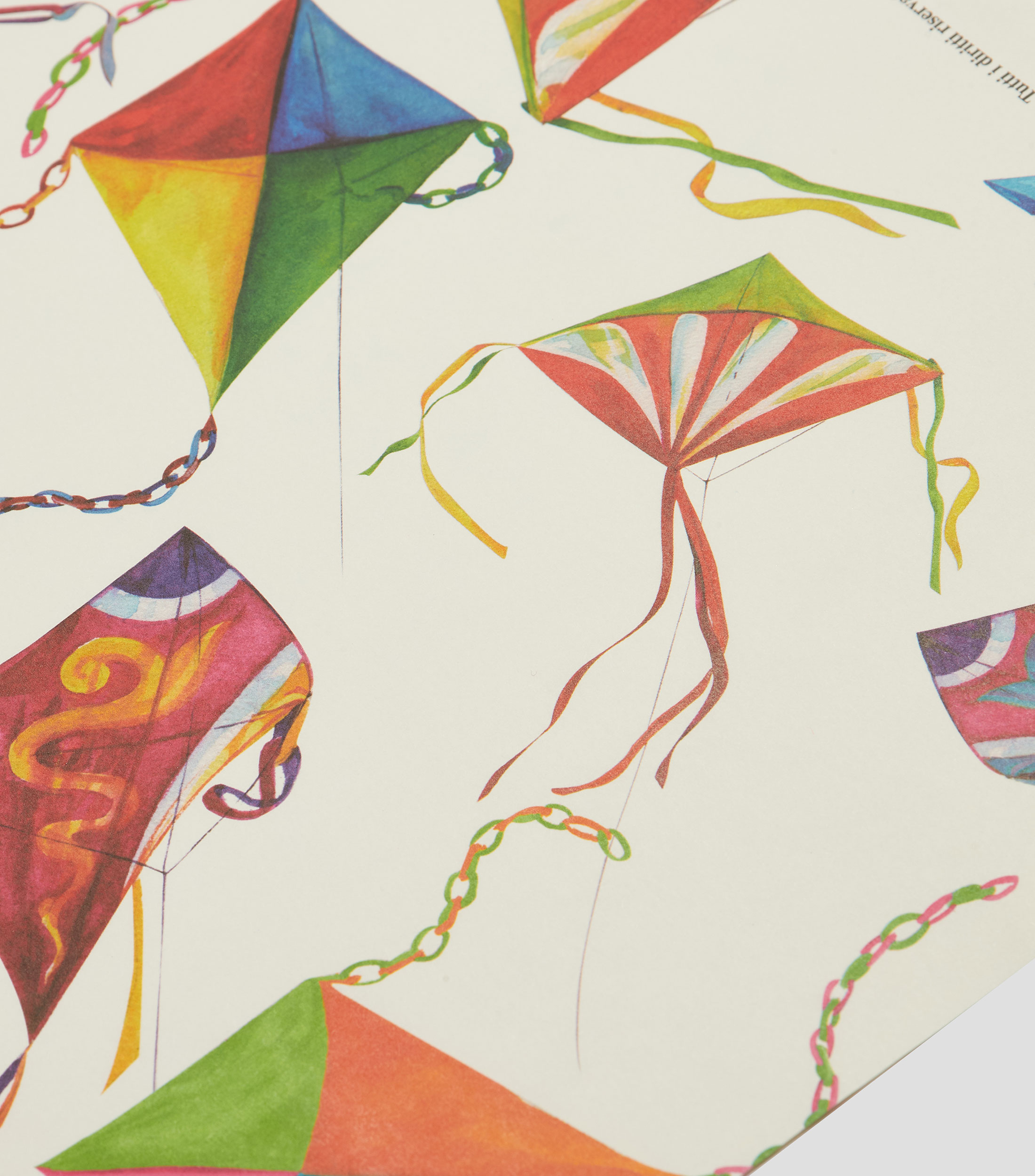 Pliego de papel Papalotes estampado