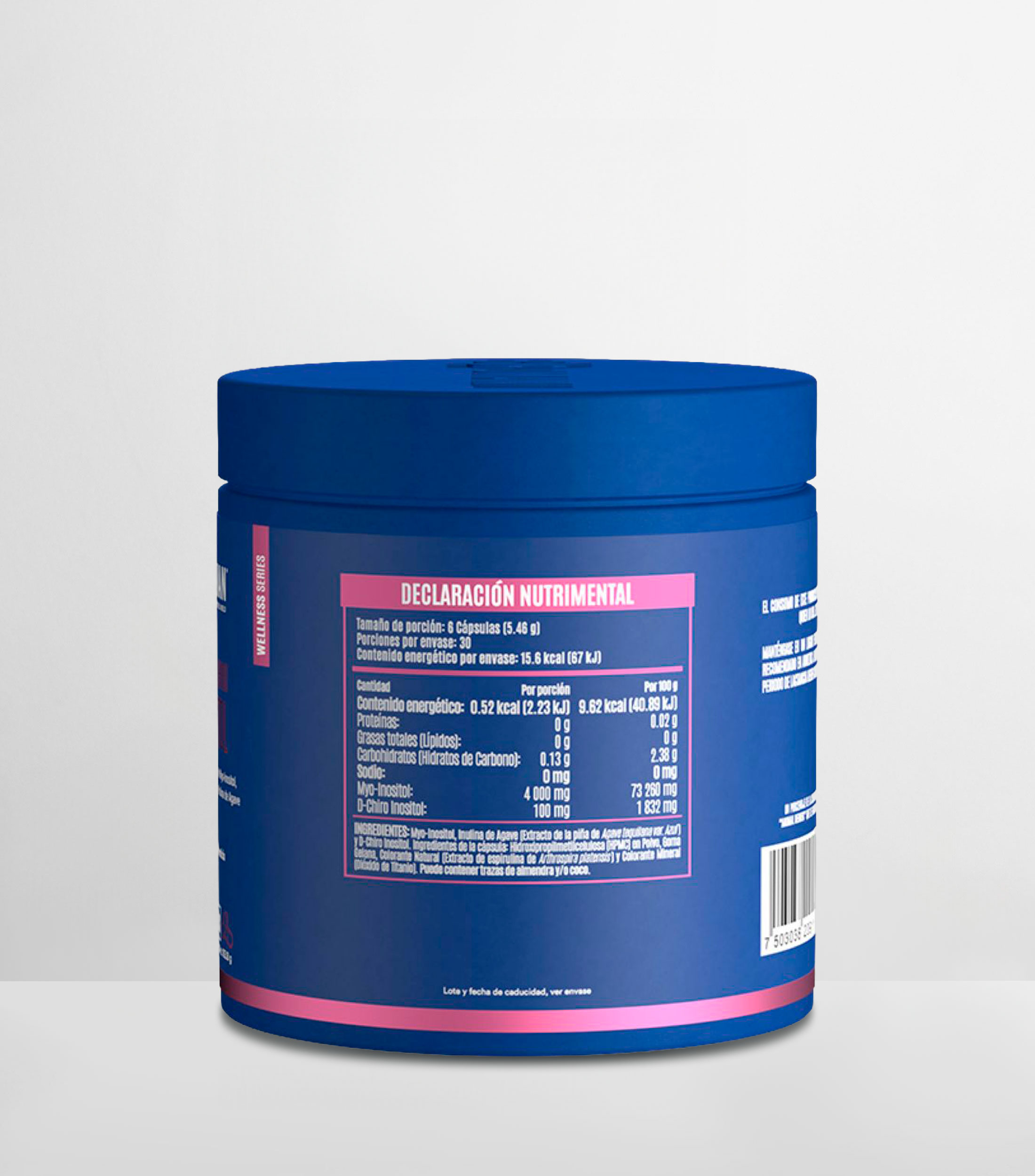 Suplemento alimenticio Myo & D-Chiro Inositol, 180 cápsulas