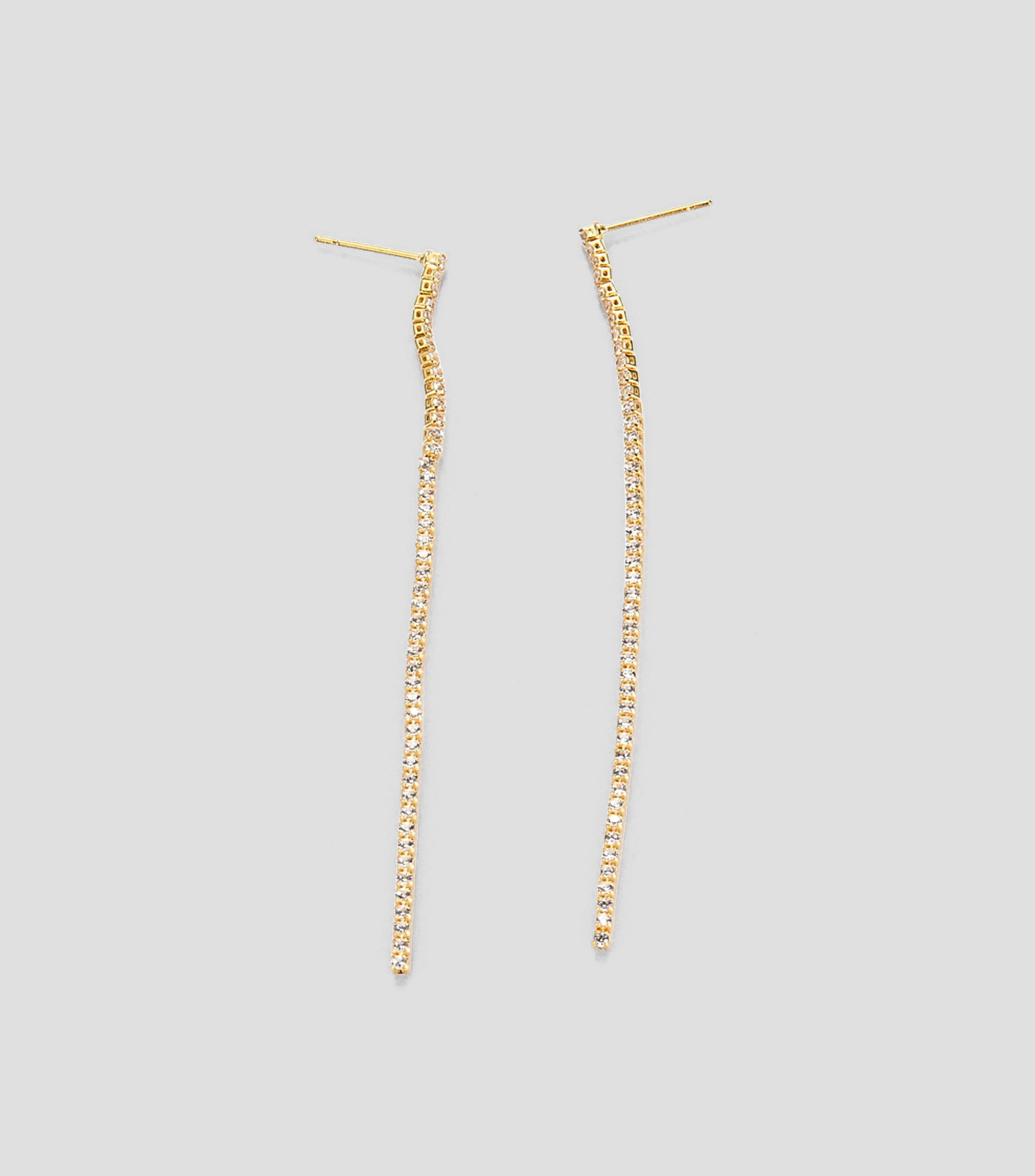 Aretes con cristales Mujer