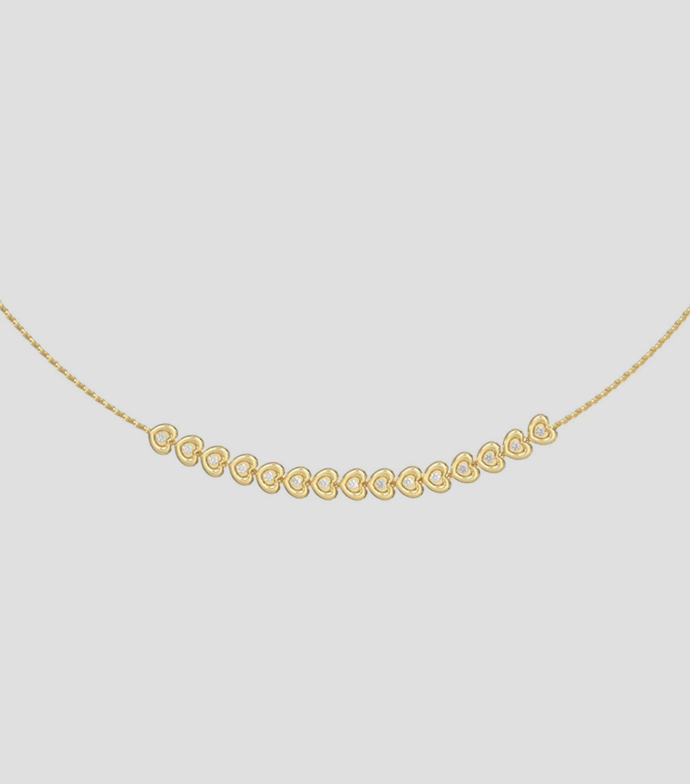 Collar con corazones Mujer