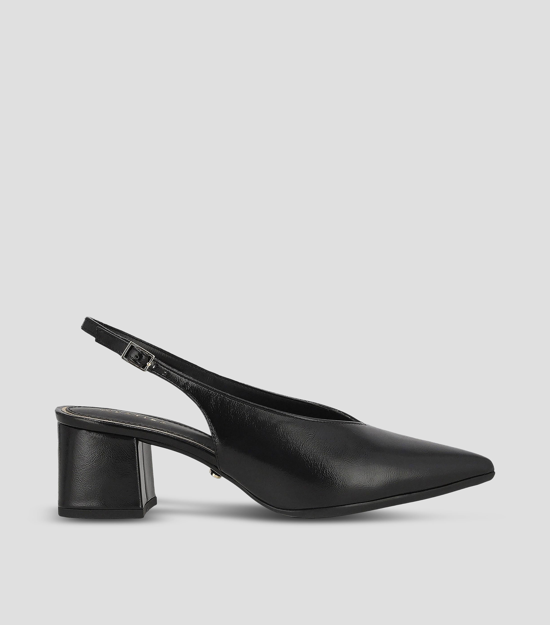 Zapatillas casuales tacón mediano ancho lisas Mujer
