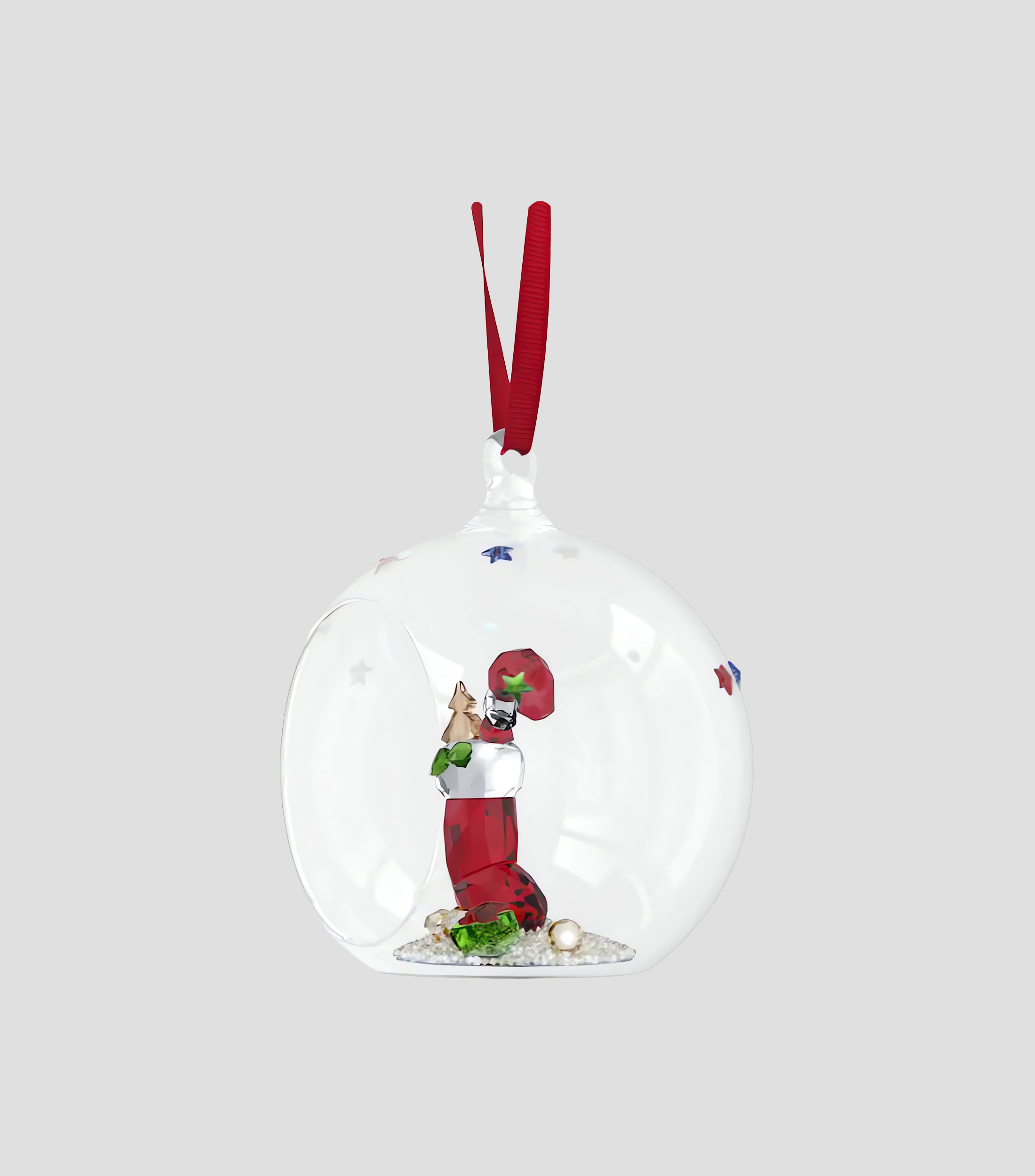 Esfera navideña Holiday Cheers Stocking en cristal