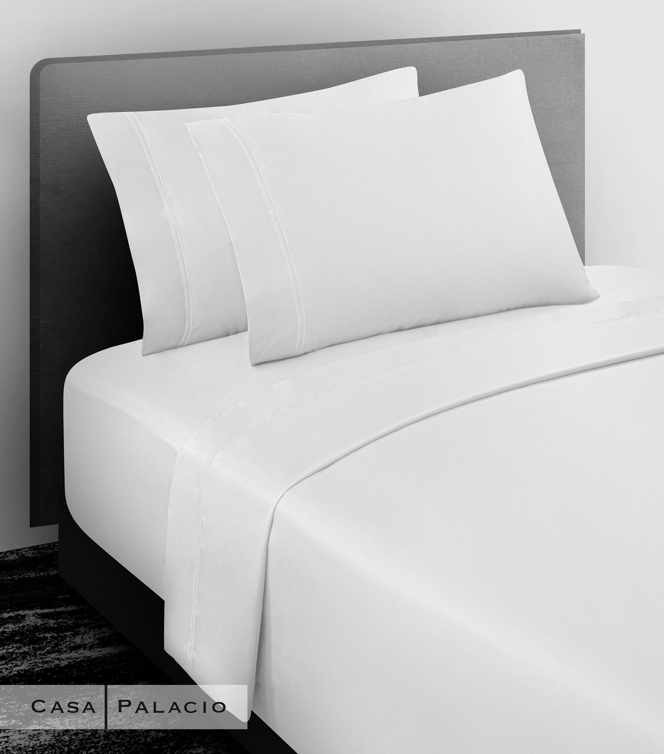 Juego de Sabanas Queen Size en Algodón Imperial Blanco