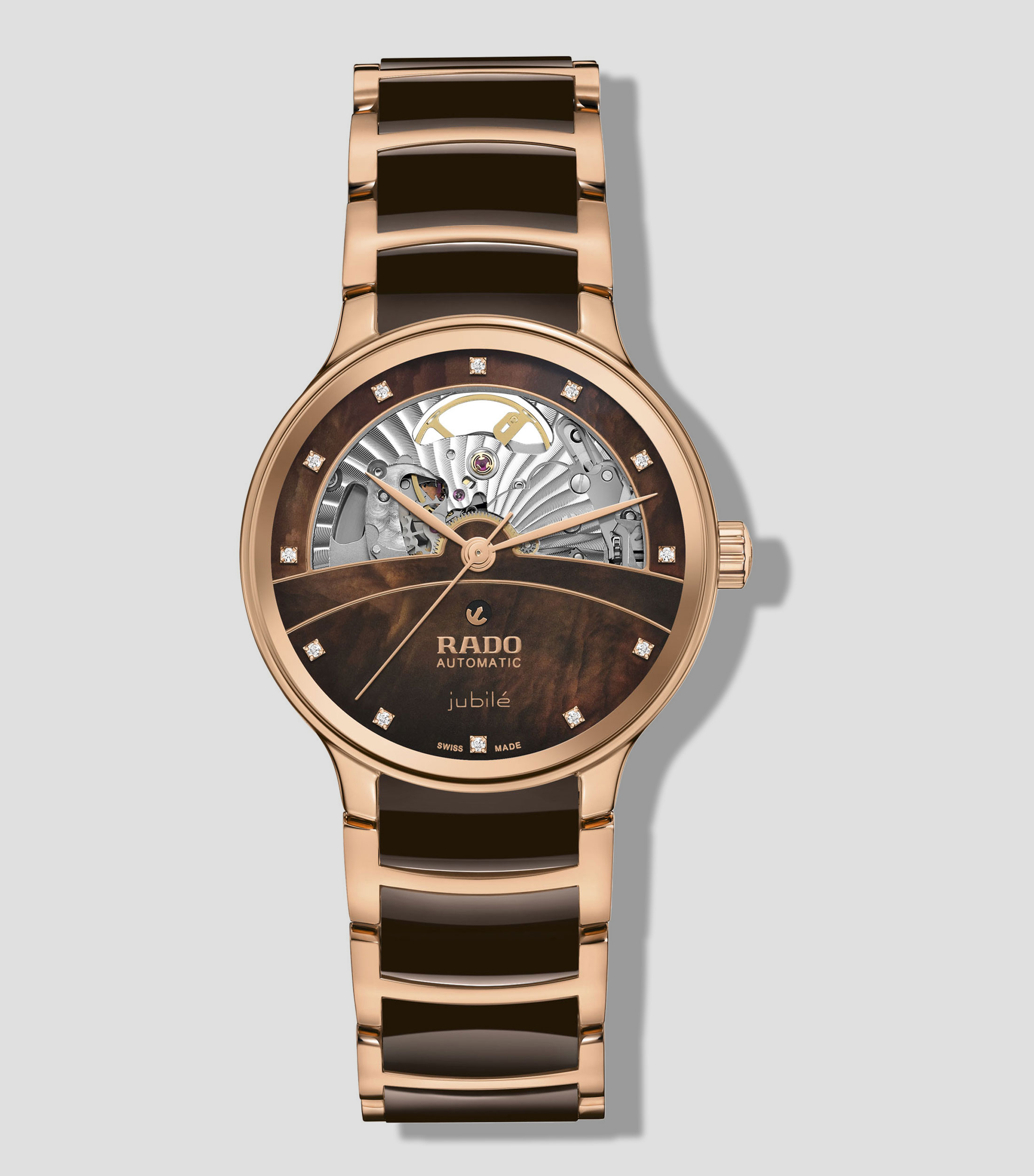 Reloj para Mujer Automático Centrix Diamonds Classic Carátula Café