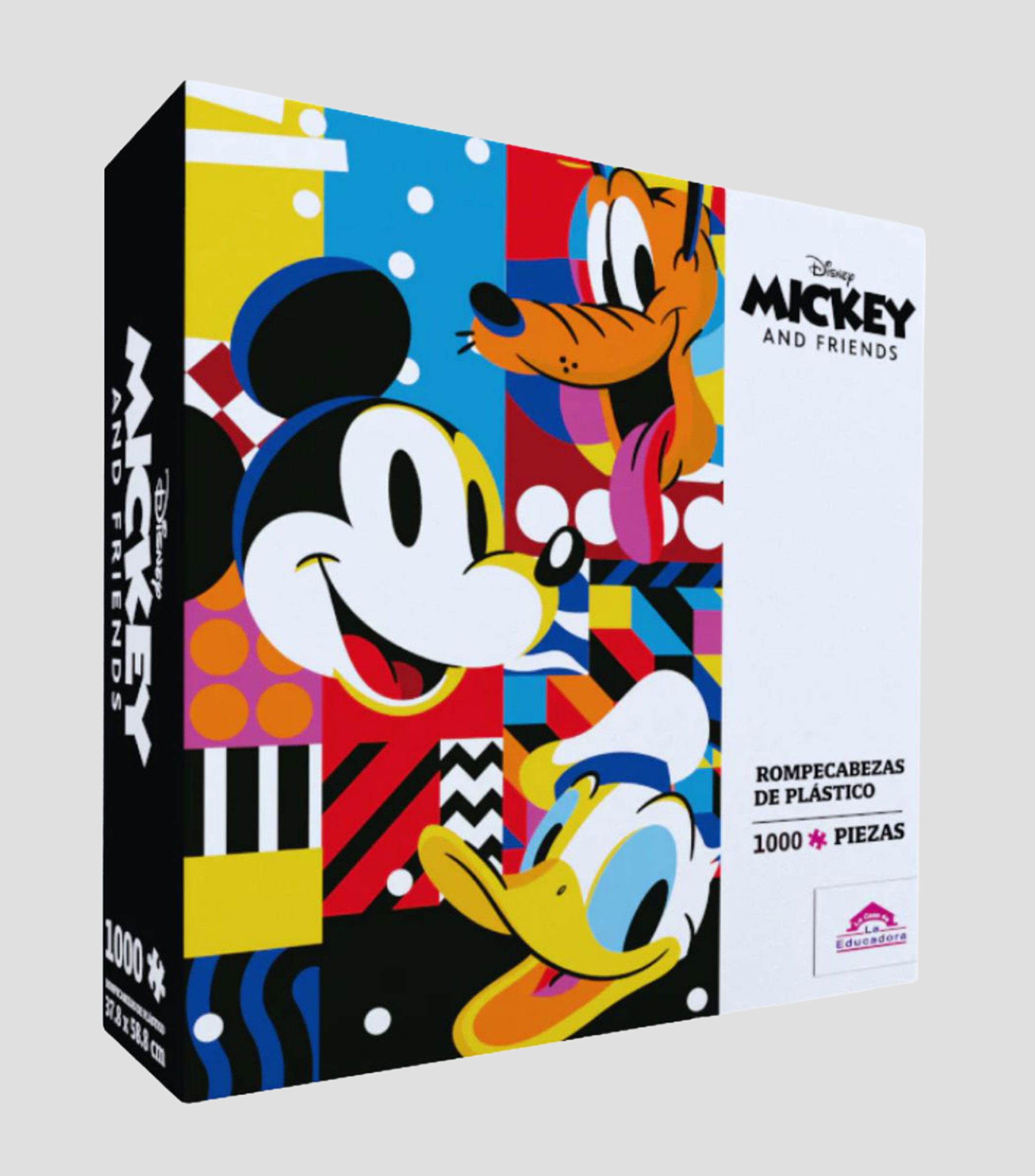 Rompecabezas Mickey, Donald y Pluto Disney 1000 piezas