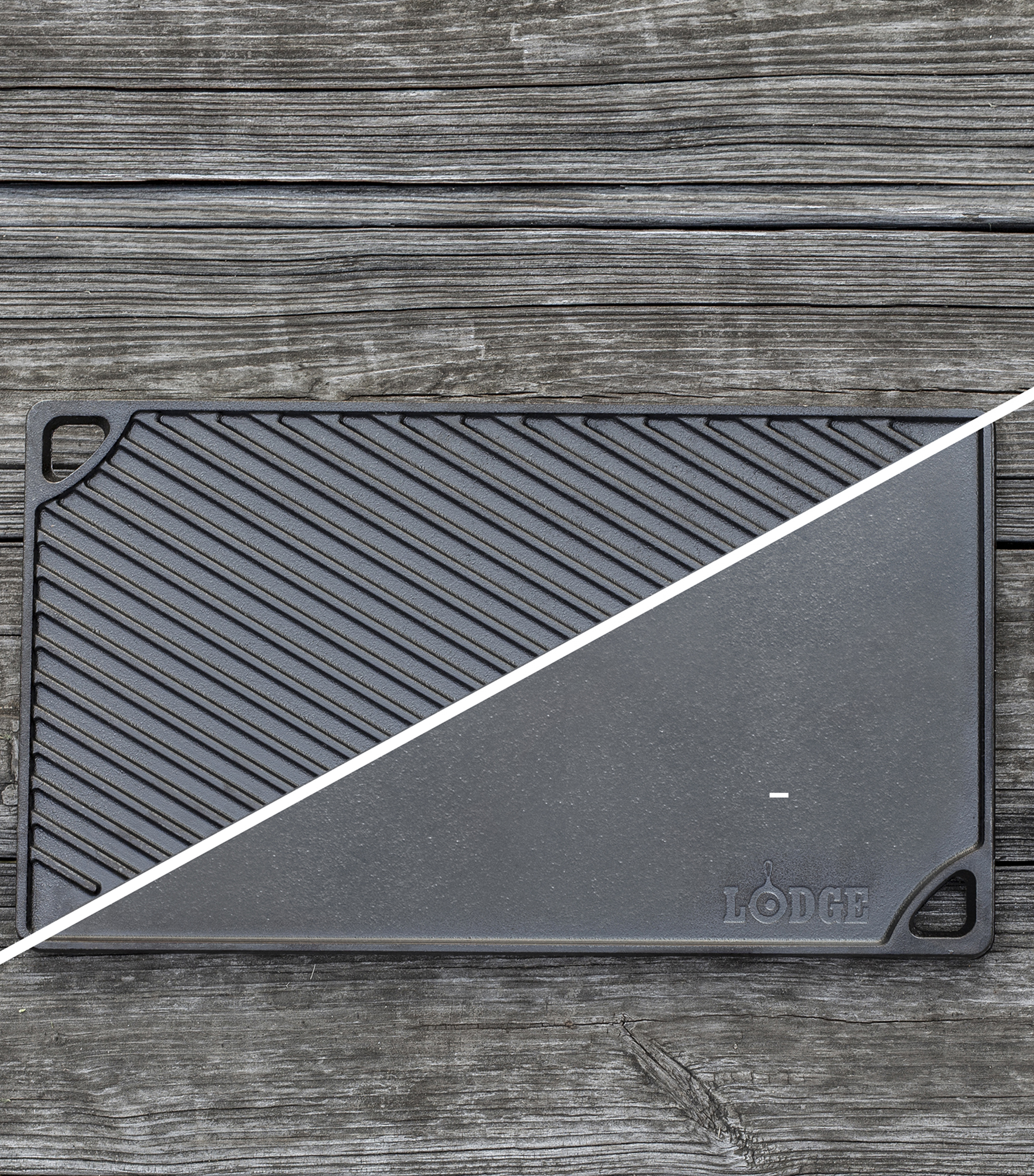 Parrilla plancha Reversible en hierro fundido