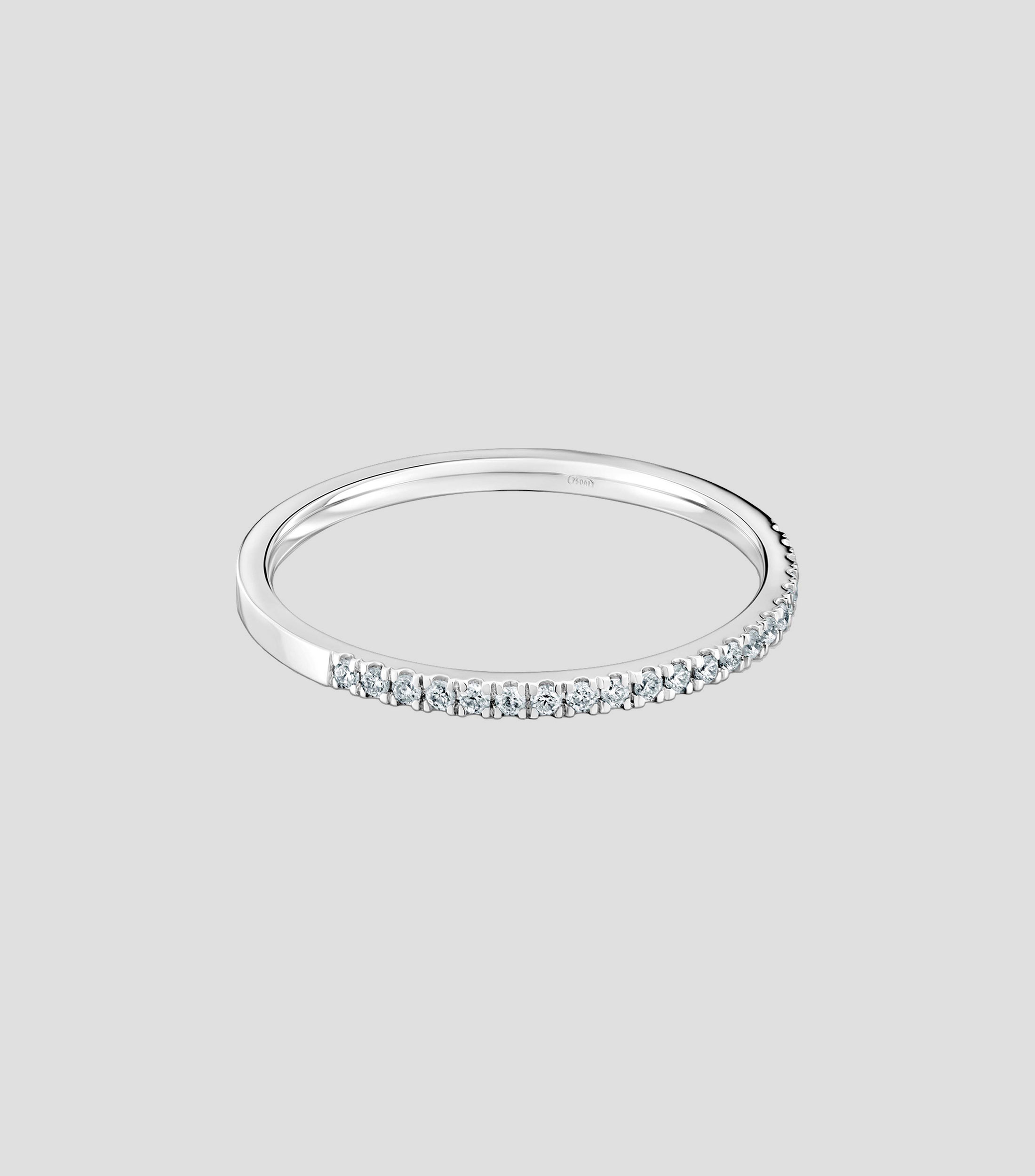 Anillo en Oro Blanco de 18 Kilates Les Classiques con Diamantes Mujer