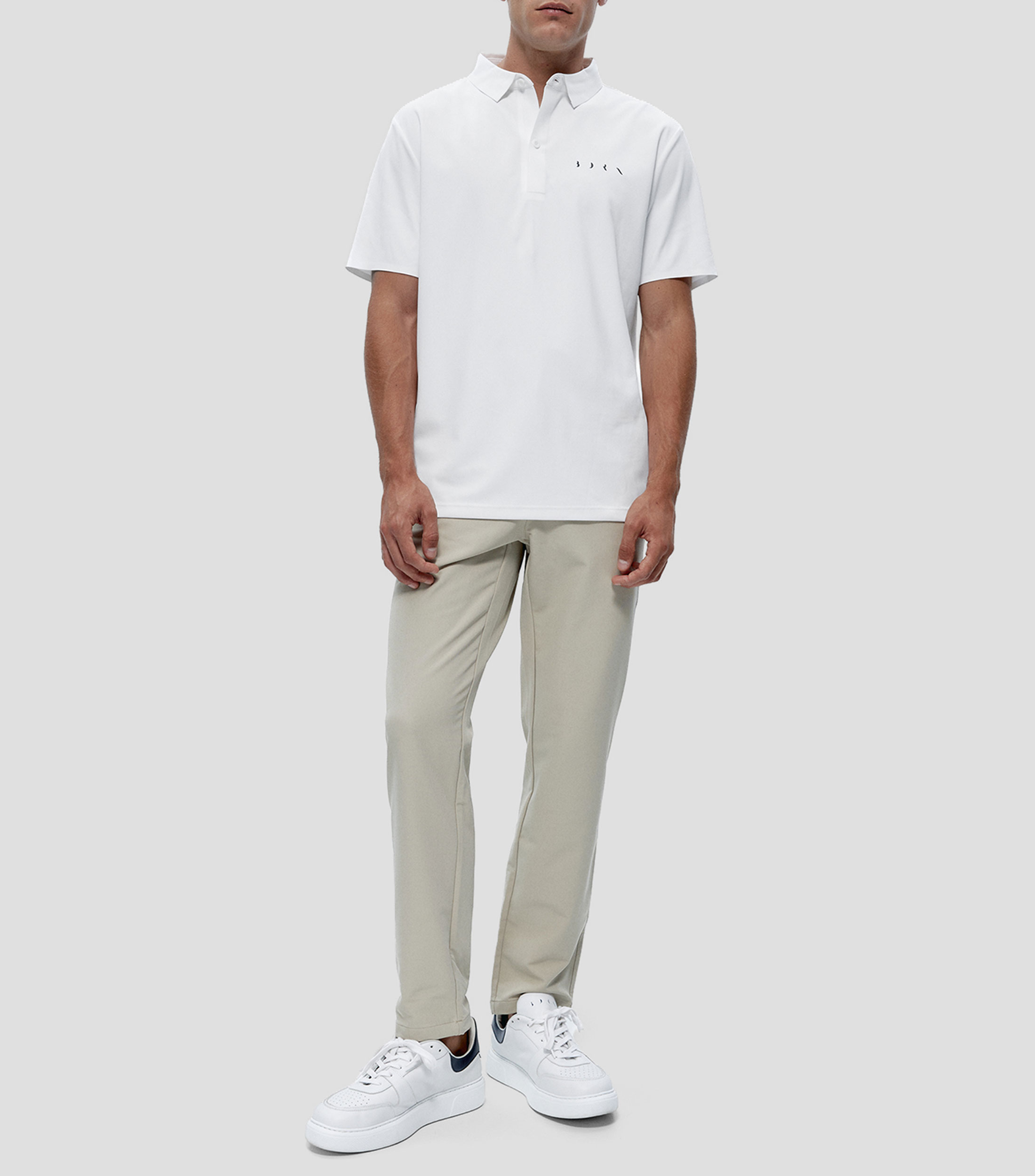 Playera tipo polo manga corta Burma estampada Hombre