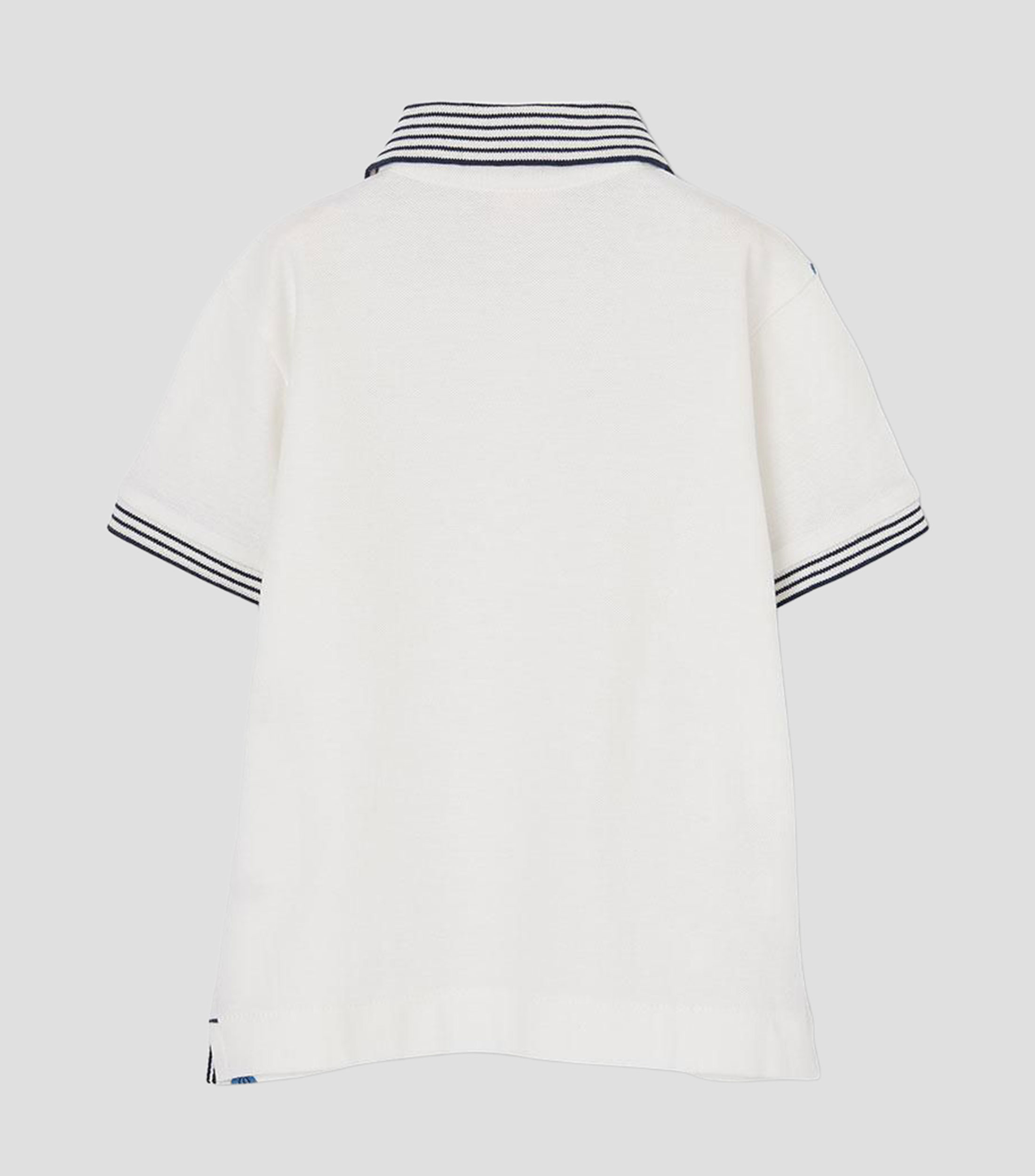 Playera tipo polo manga corta estampada Bebé