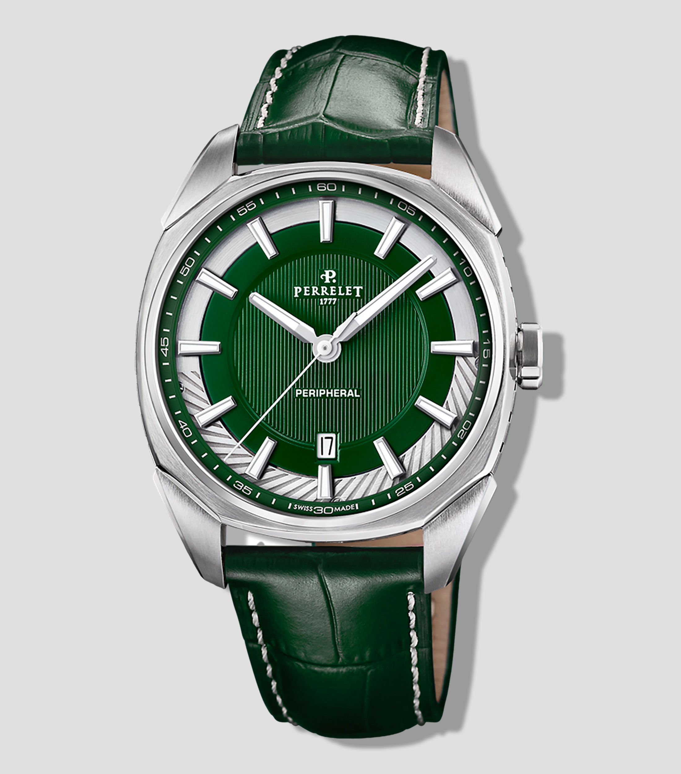 Reloj para Hombre Lab Peripheral De Vestir, Plateado