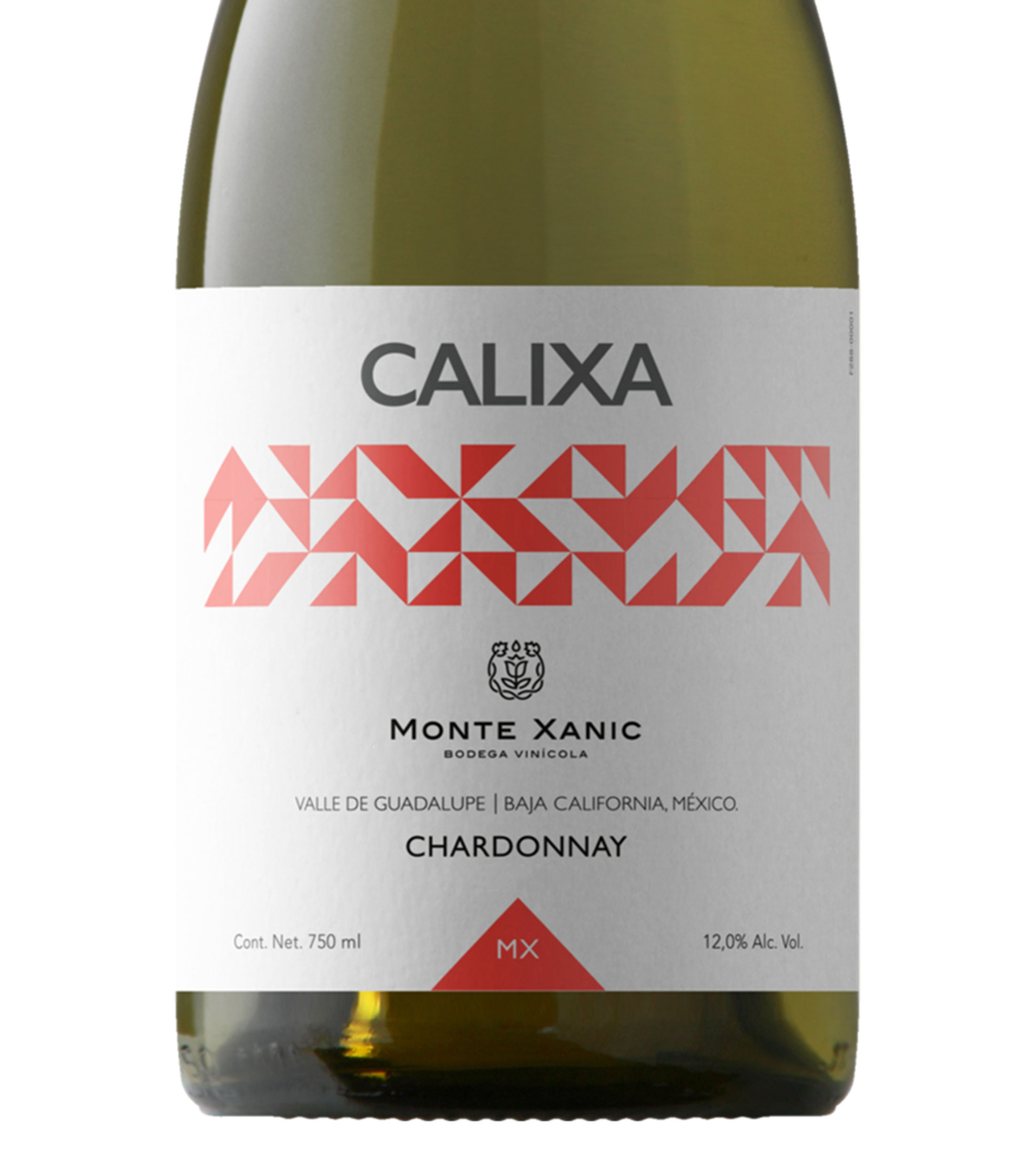 Vino Blanco Chardonnay Calixa, México, 750 ml