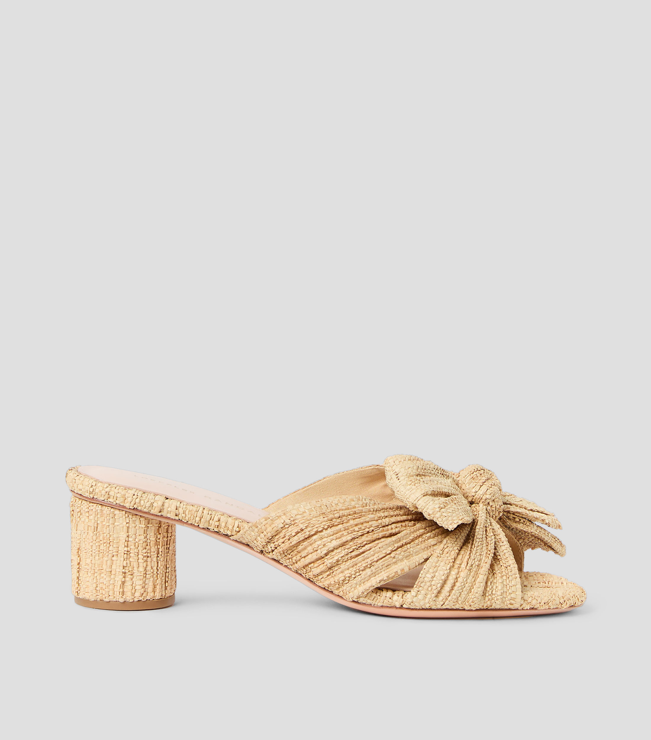 Sandalias tacón mediano ancho lisas Mujer