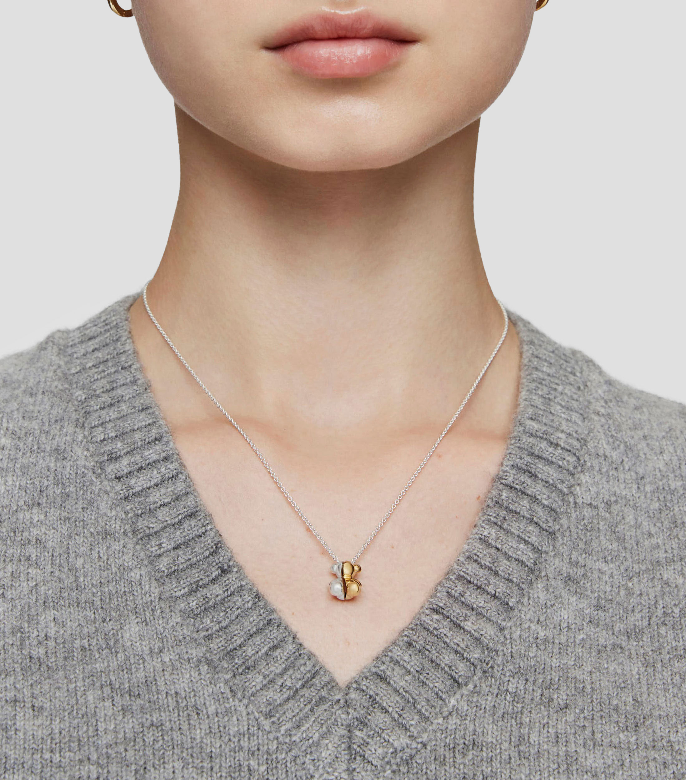 Collar My Other Half oso en plata .925 Mujer