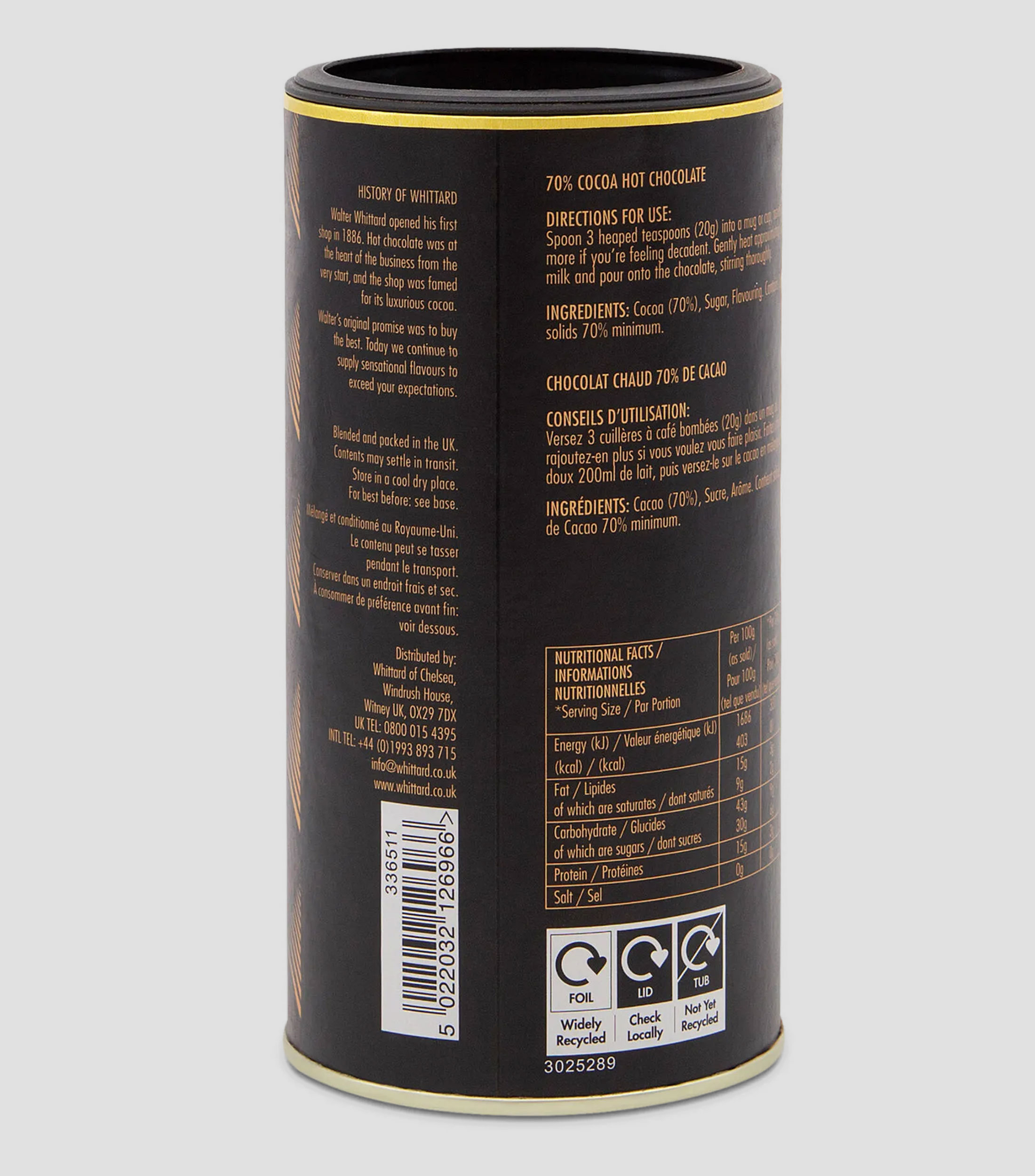 Chocolate para preparar bebidas, 300 g