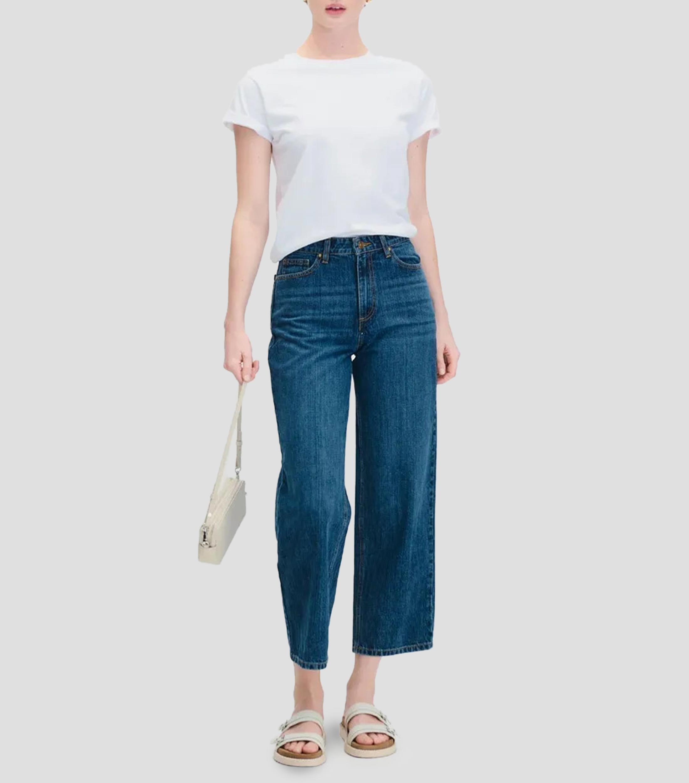Jeans Wideleg Tiro Alto Mujer