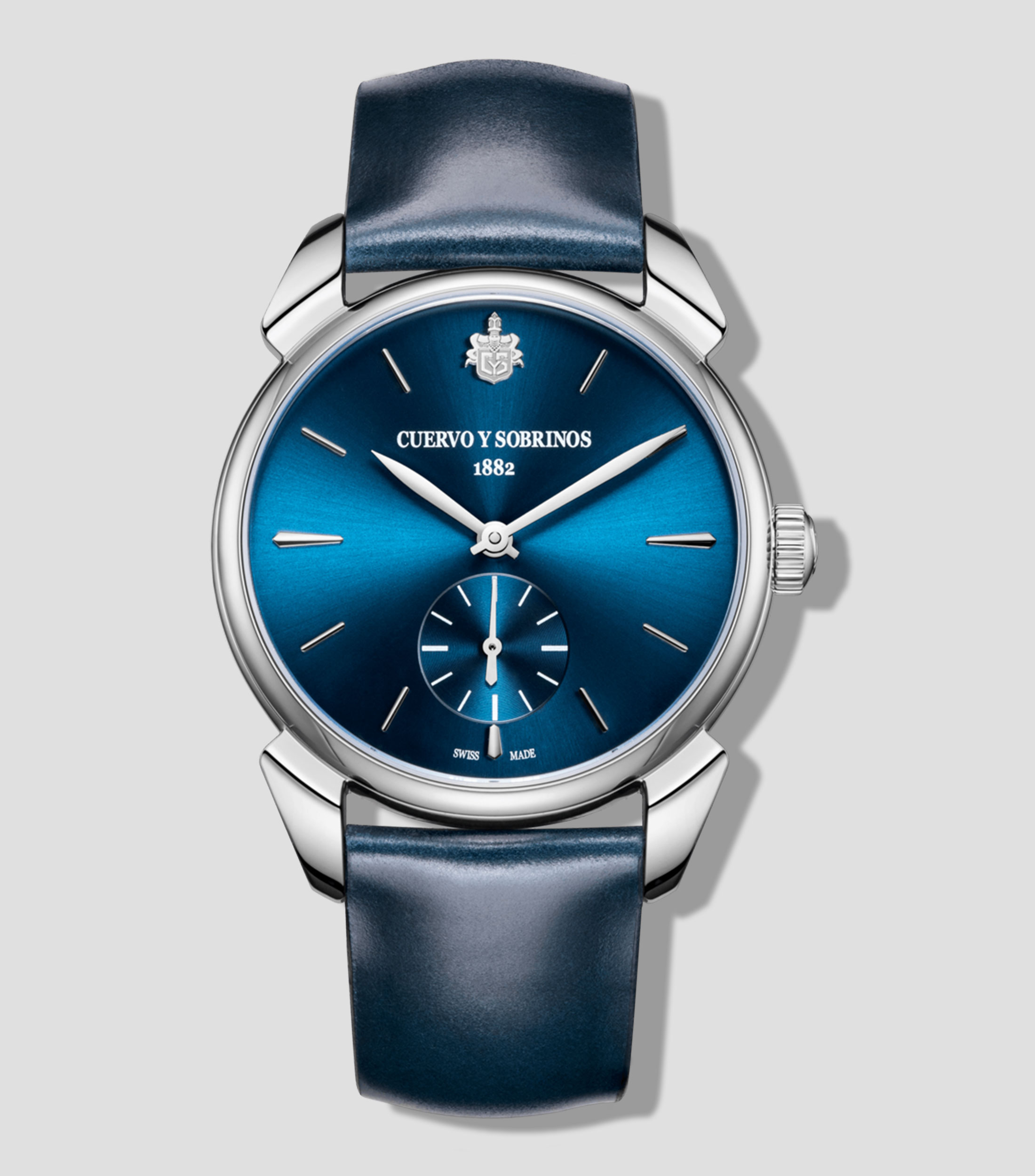 Reloj para Hombre Historiador Asturias Pequeños Segundos casual, plateado