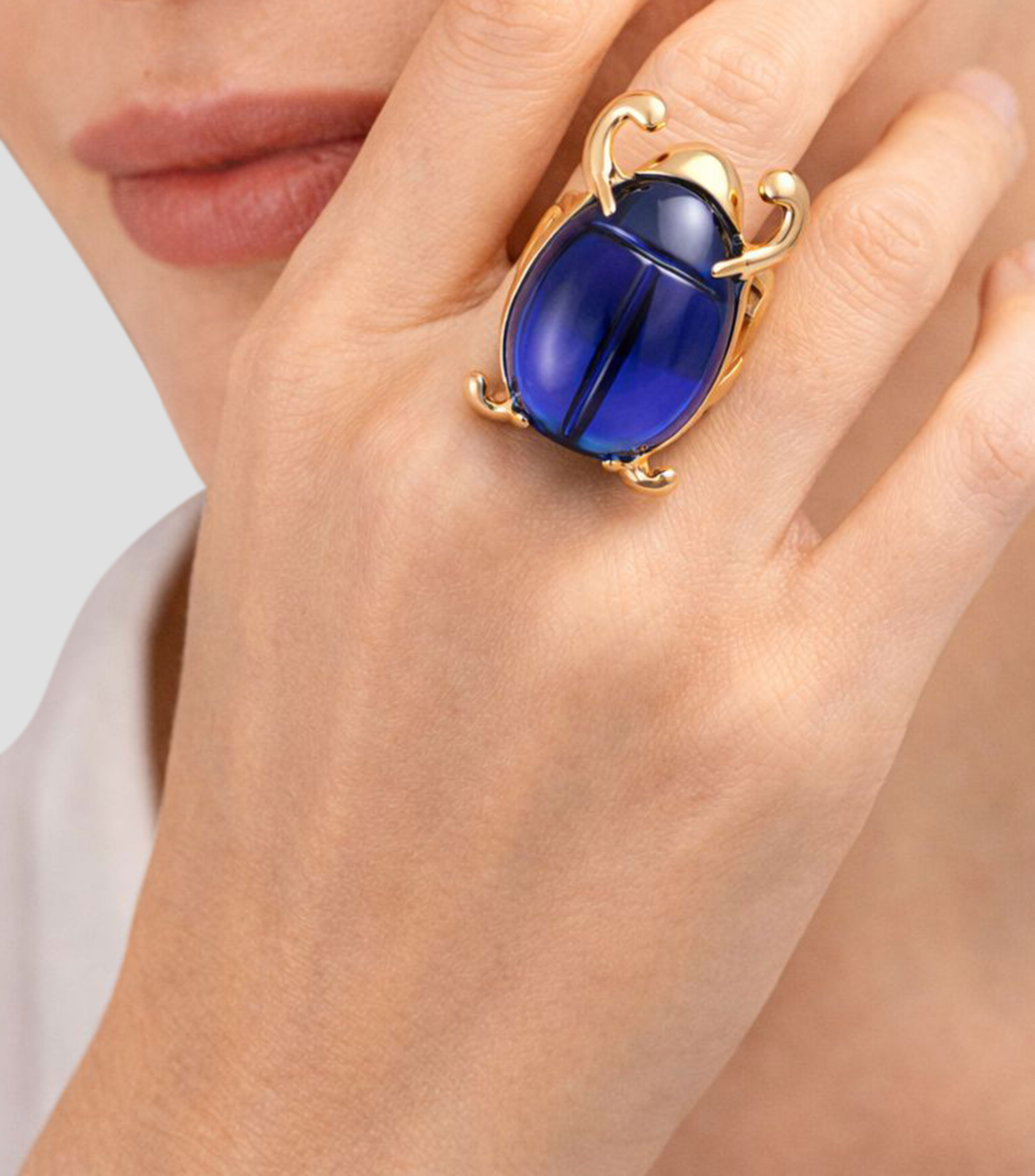 Anillo en Plata .925 Aire con vidrio Mujer