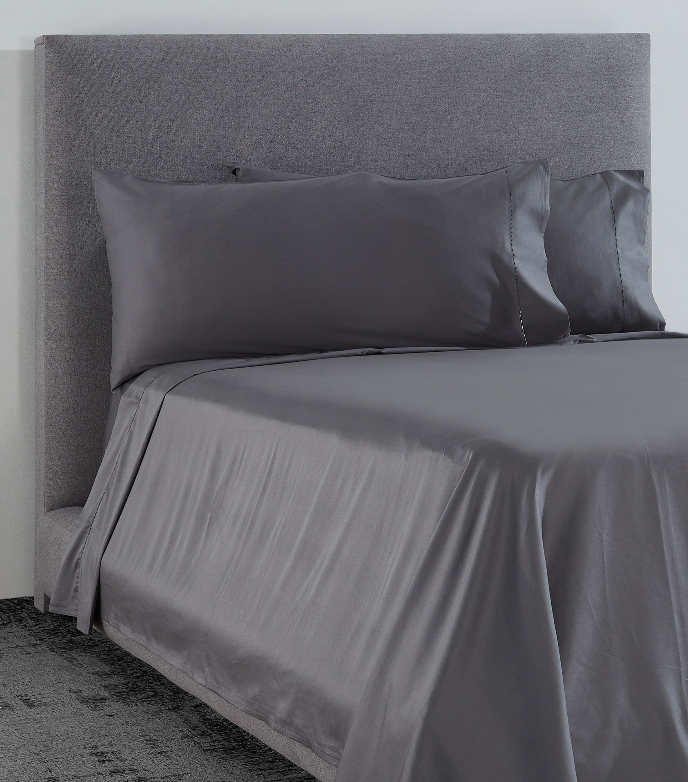 Juego de Sábanas True Rest "Satin" Acero, King Size
