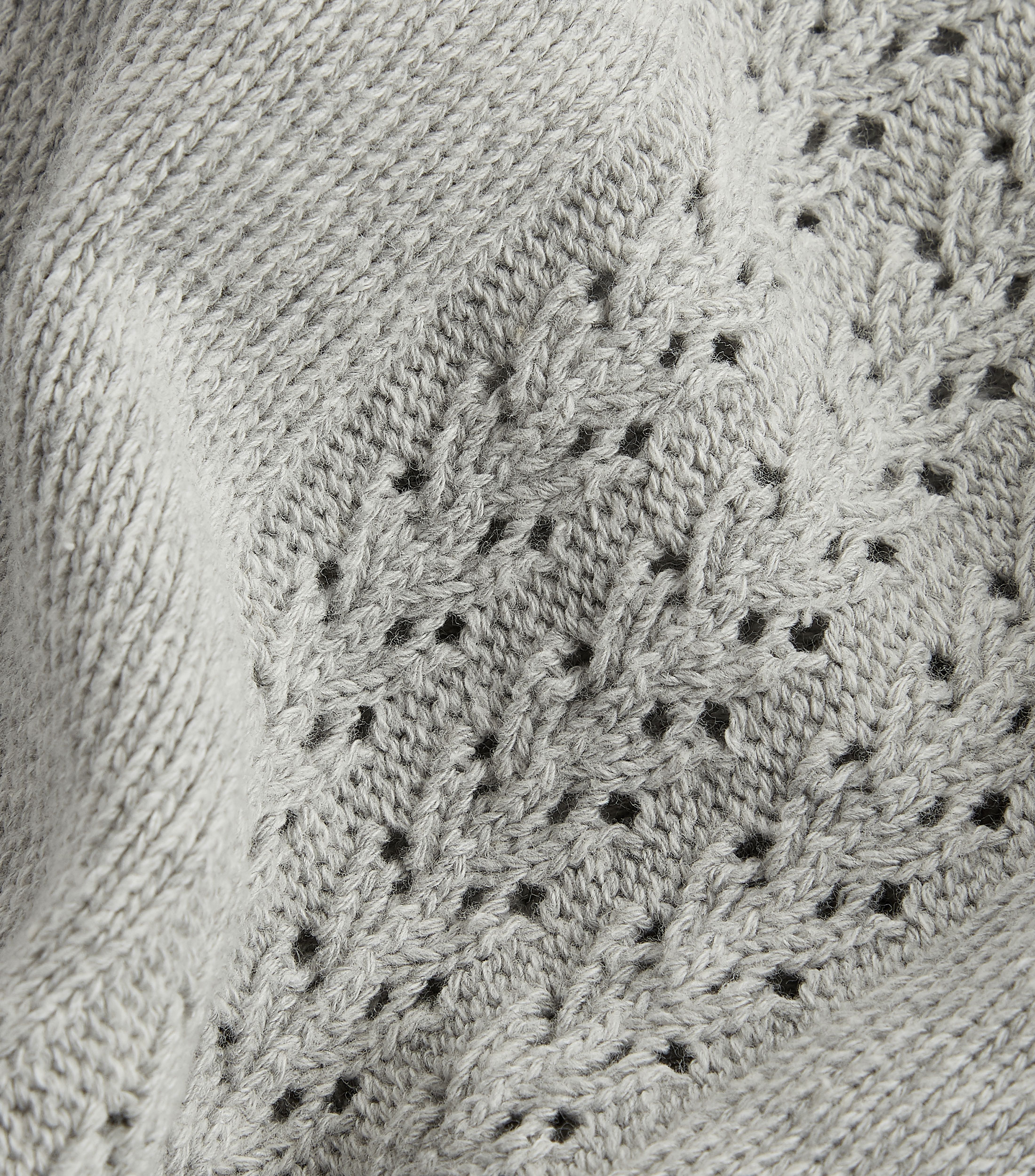 Cobija tricot tejida gris Bebé
