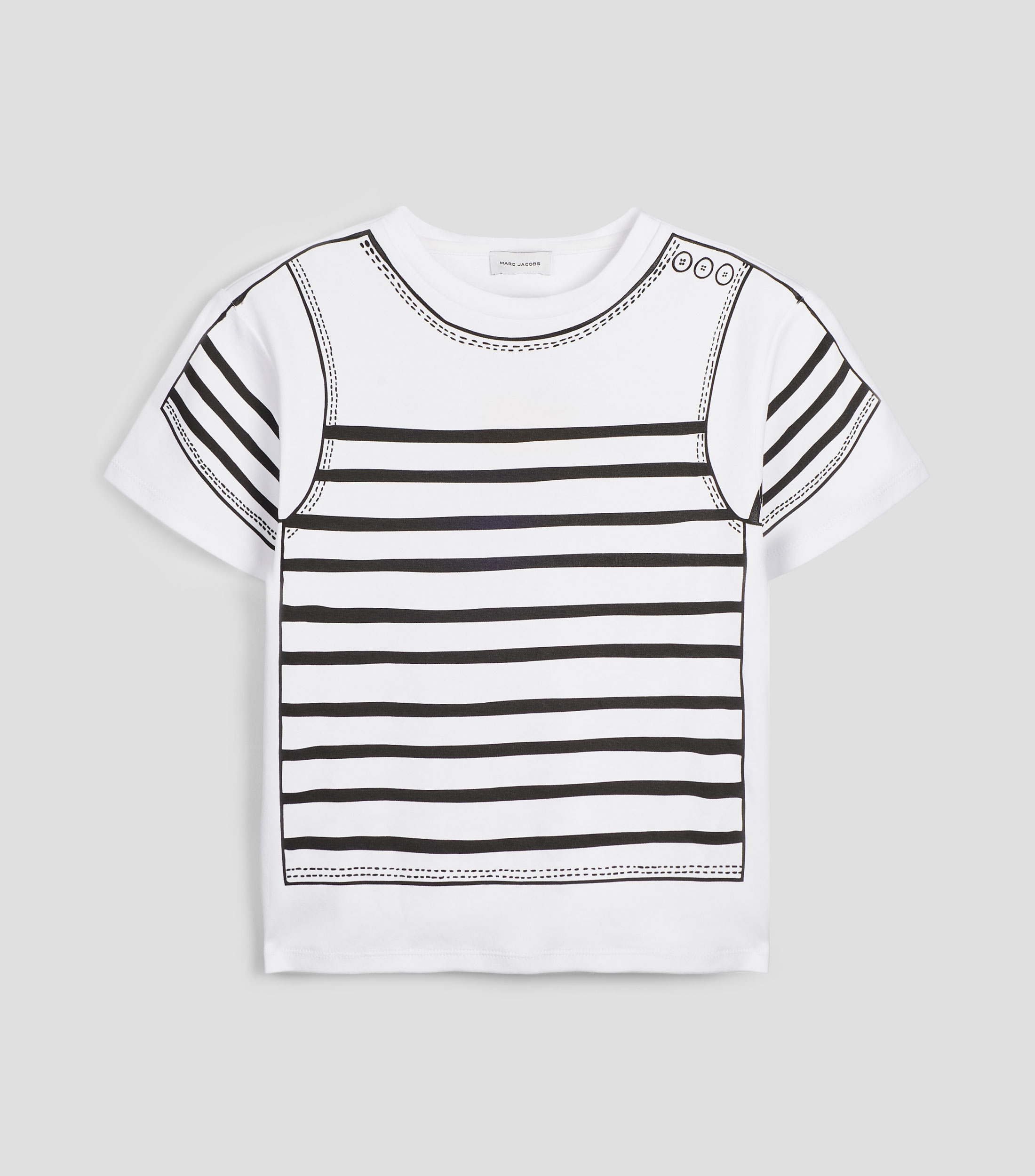 Playera cuello redondo manga corta con estampado Niña