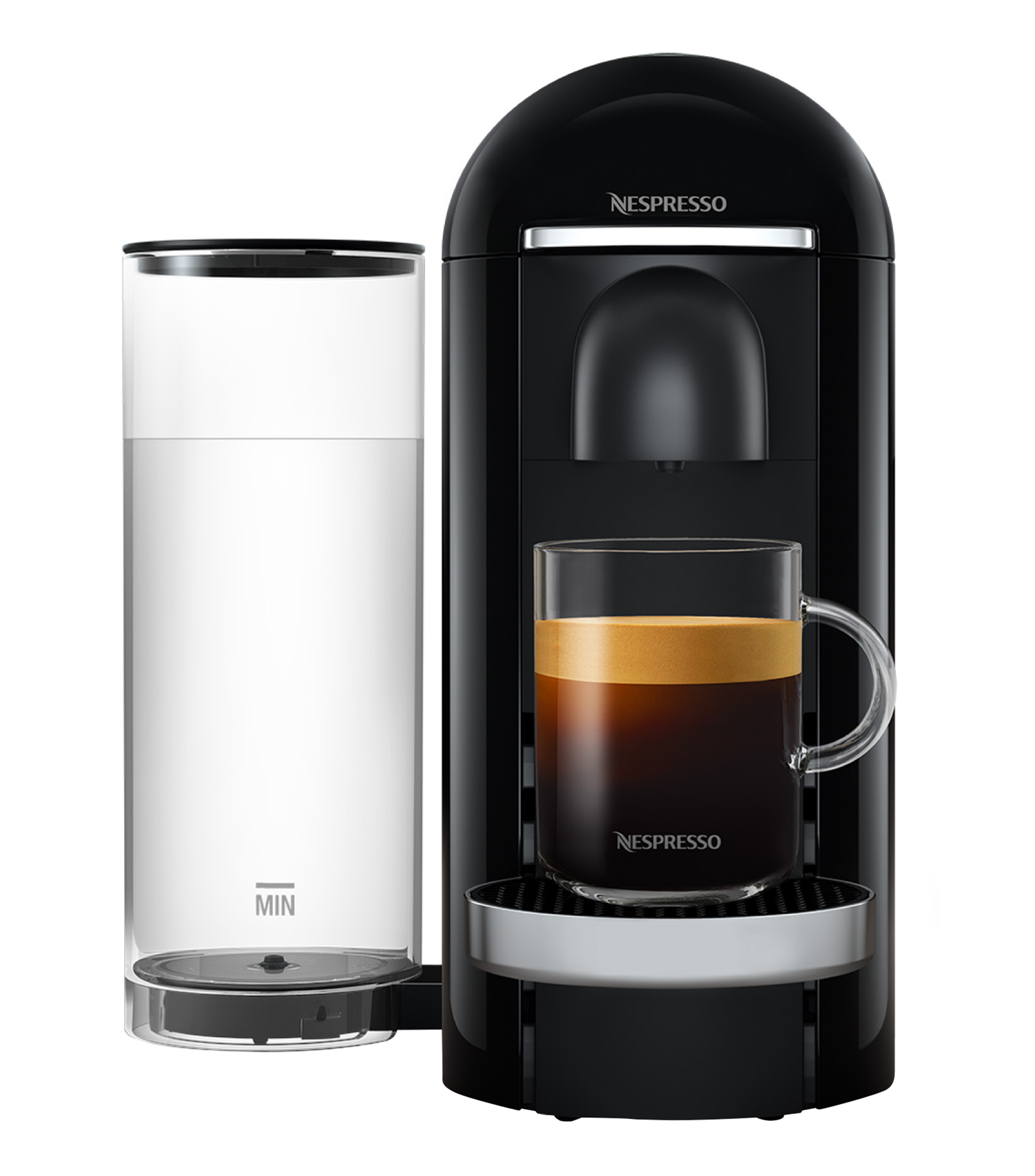 Nespresso Cafetera Manual Vertuo Plus, 5 tazas, Negro El Palacio de